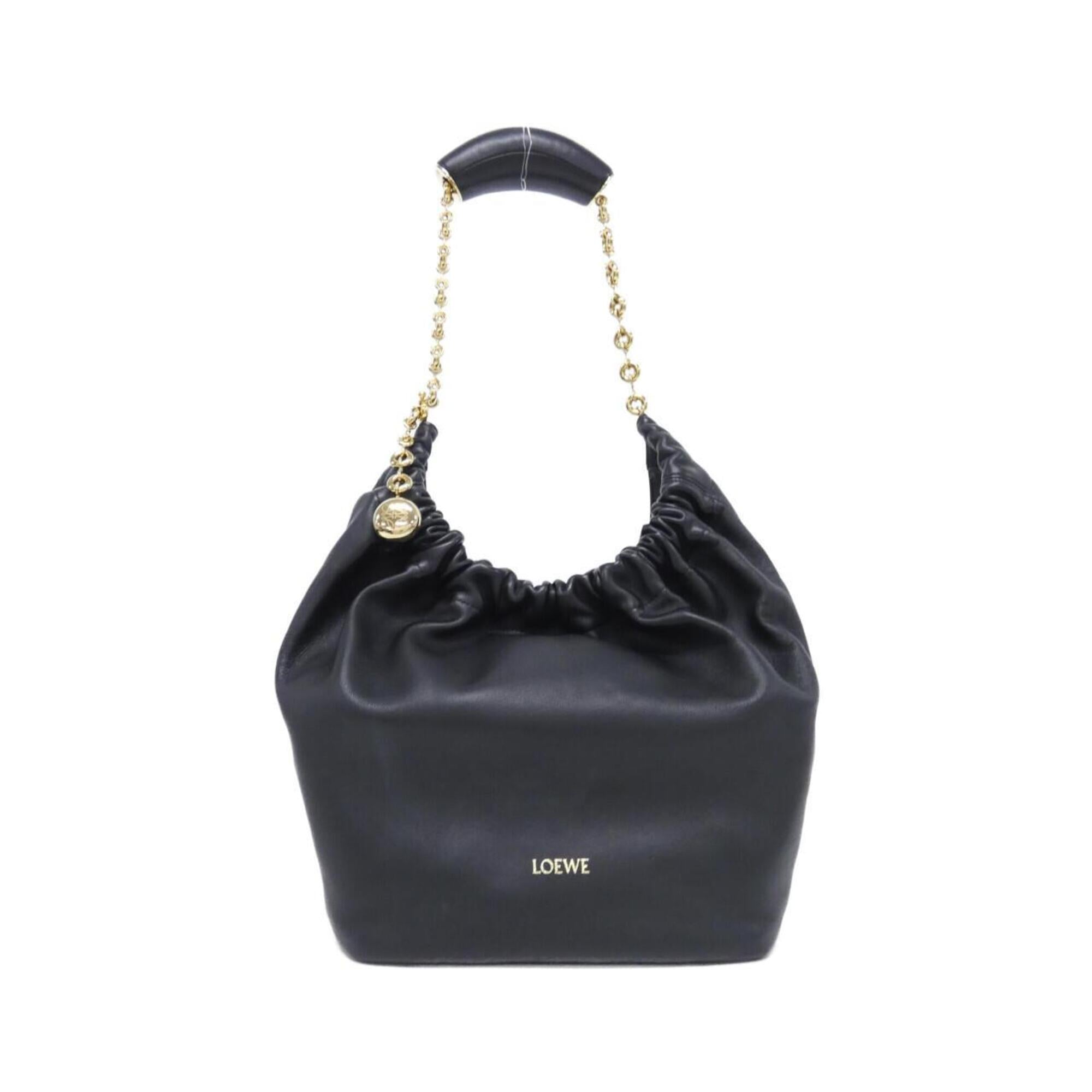 Loewe Black Leather Shoulder Bag (Pre-Owned)