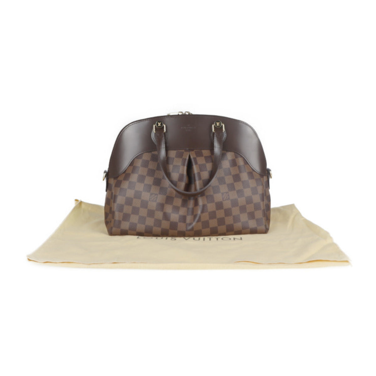 Louis Vuitton Brown Damier Canvas Handbag Shopping Bag Shoulder Bag Tote Bag (Pre-Owned)