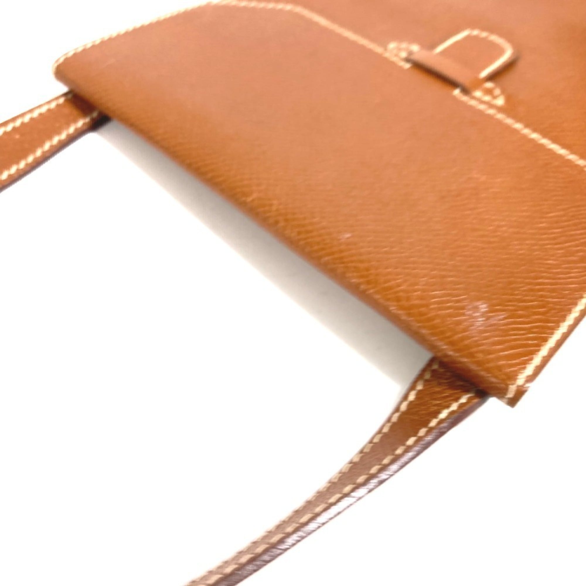 Hermes Brown Leather Pochette Shoulder Bag (Pre-Owned)