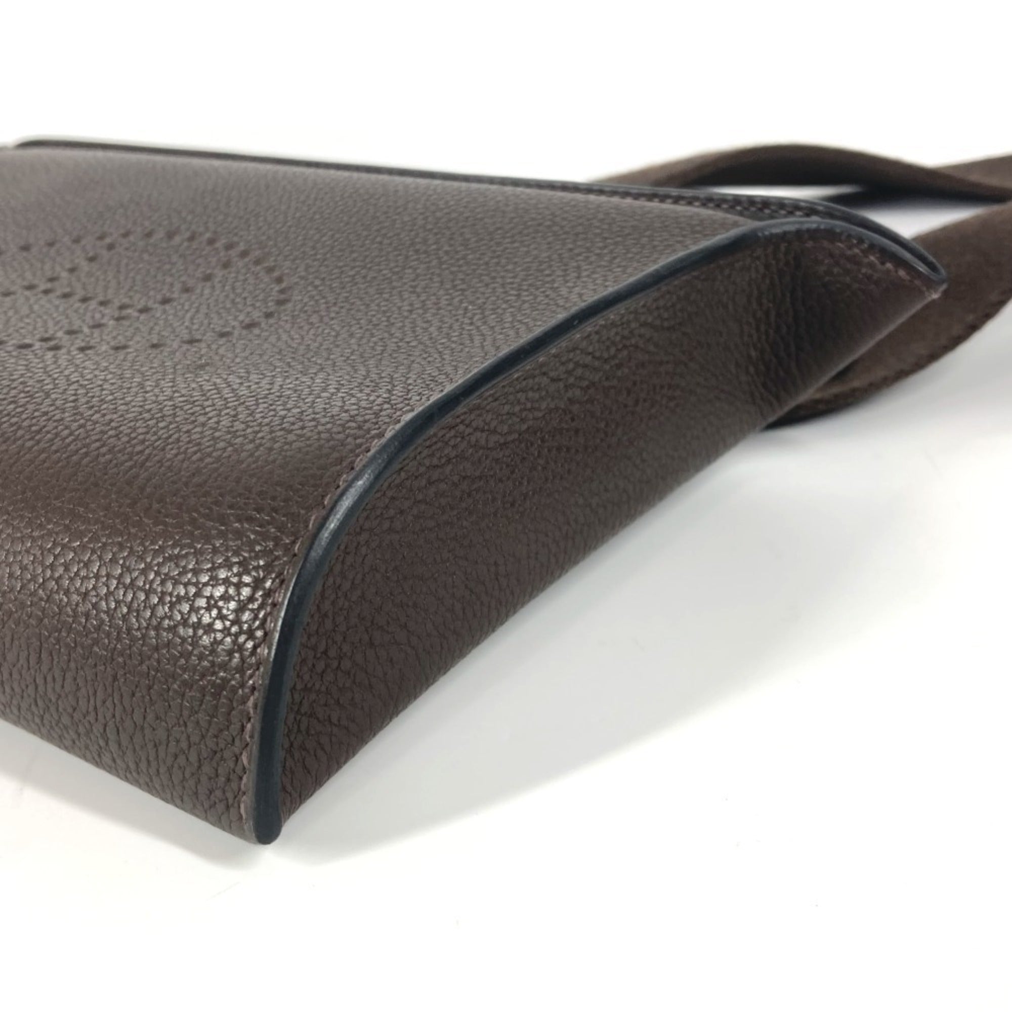 Hermes Dark Brown Togo Leather Pochette Shoulder Bag (Pre-Owned)