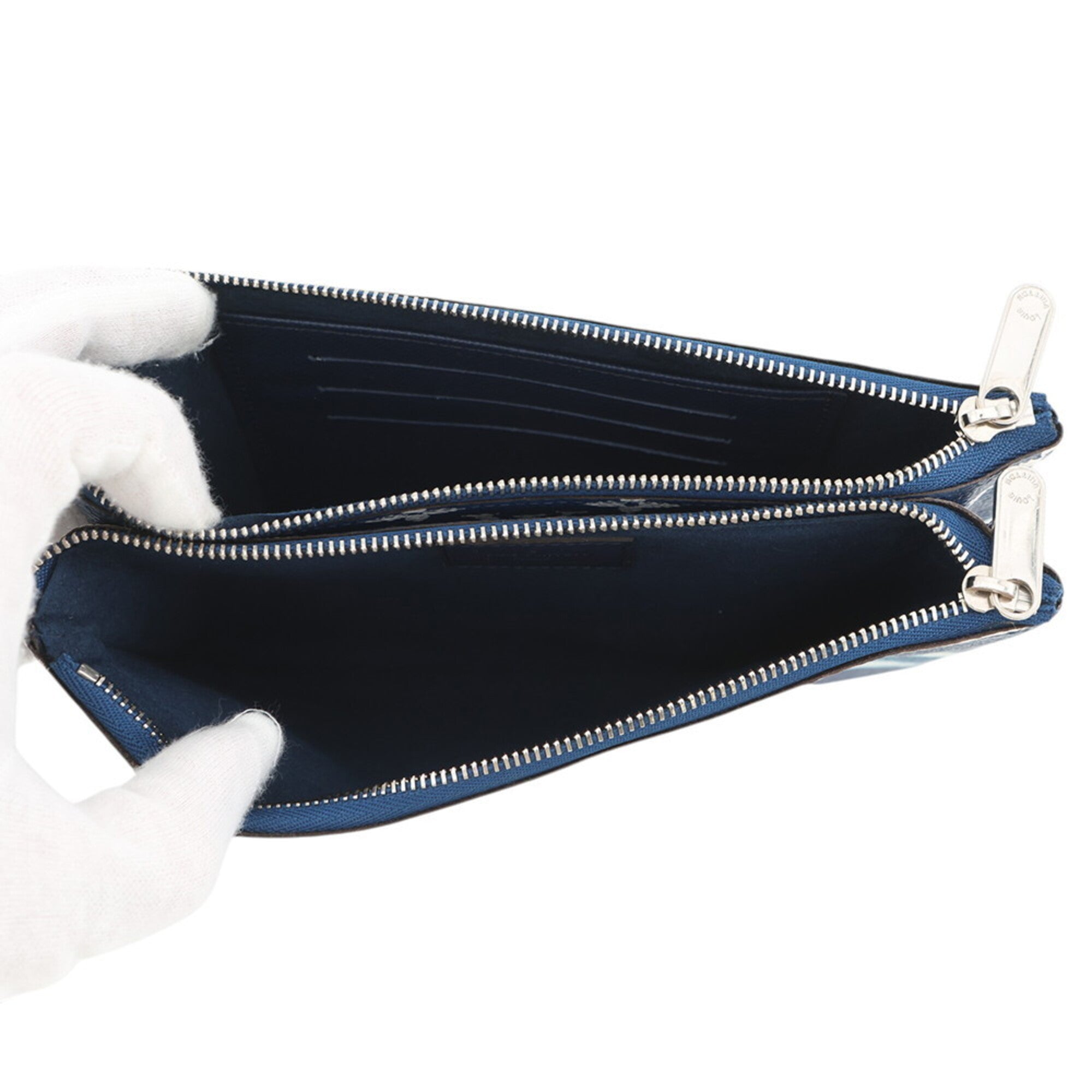 Louis Vuitton Blue Handbag Pochette Shoulder Bag (Pre-Owned)