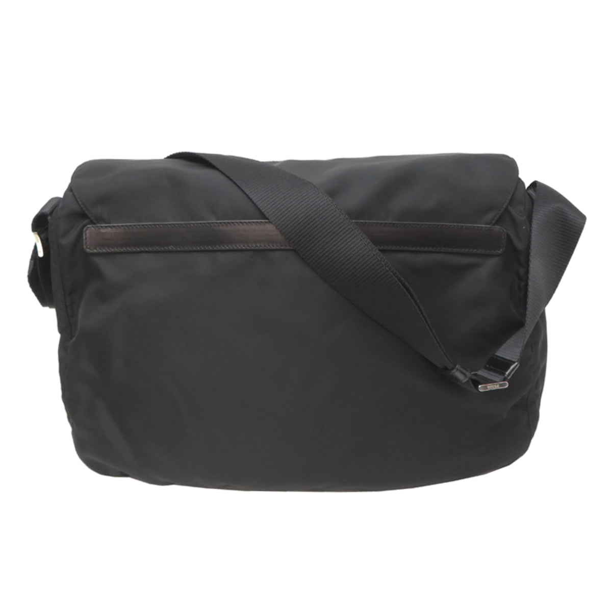 Prada Black Nylon Messenger Bag (Pre-Owned)