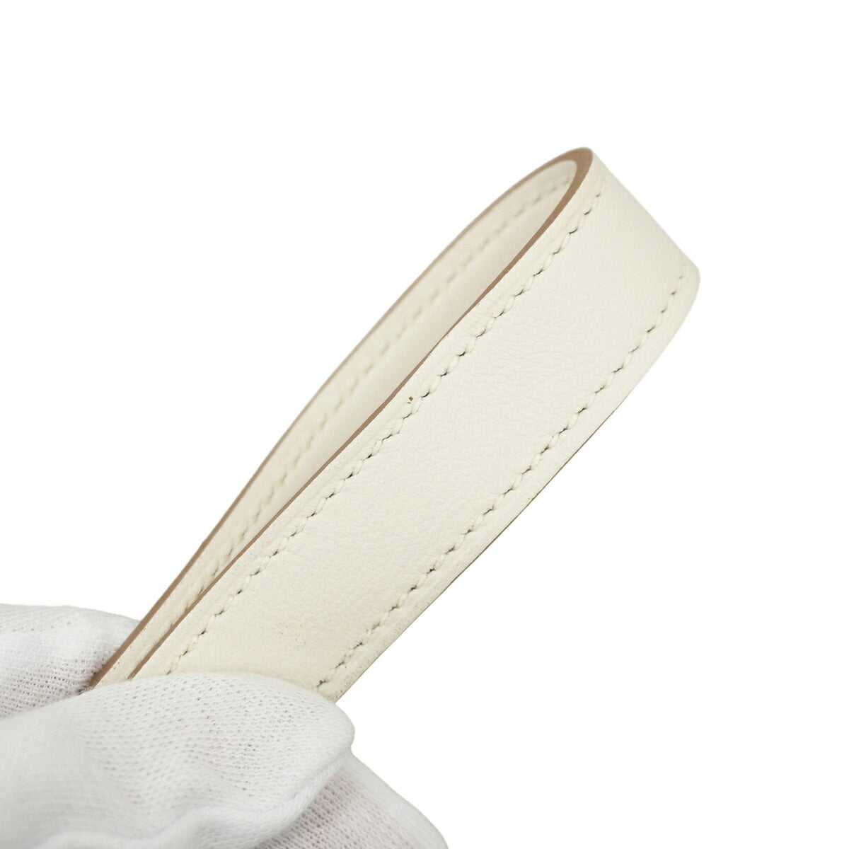Hermes White Swift Leather Fanny Pack (Pre-Owned)