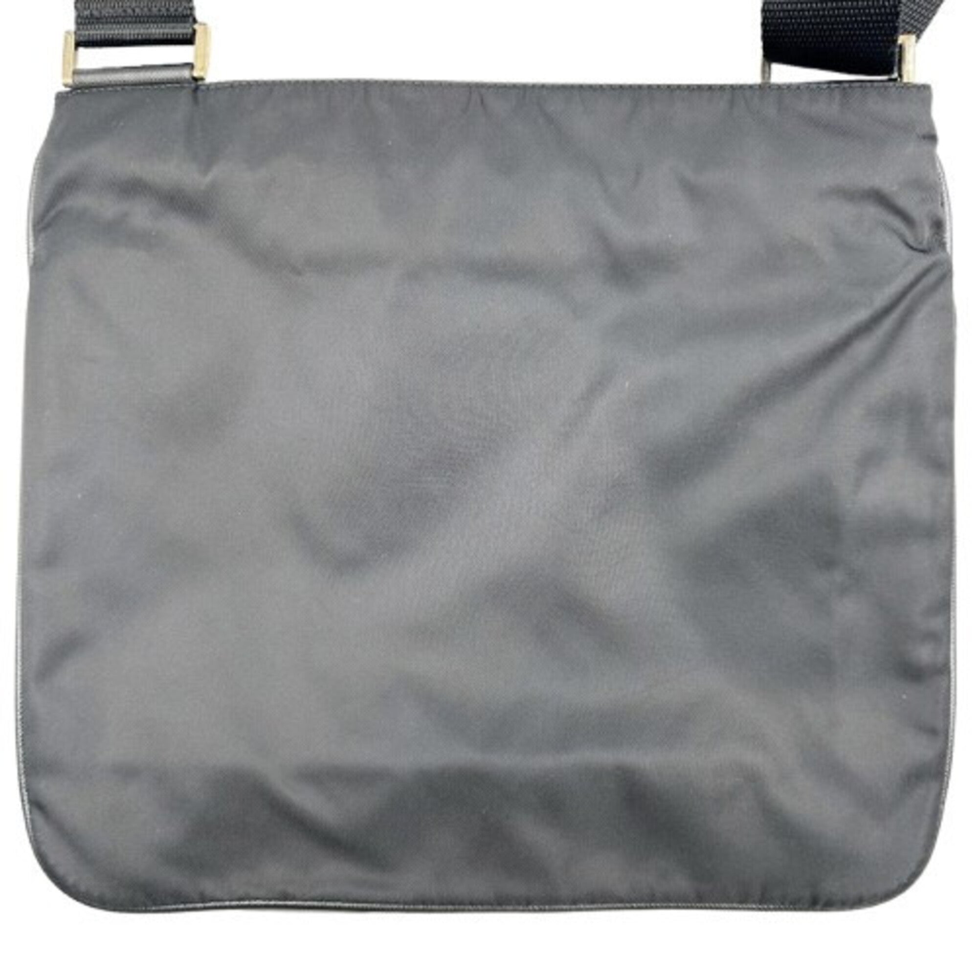 Prada Black Nylon Saffiano Triangle Shoulder Bag (Pre-Owned)