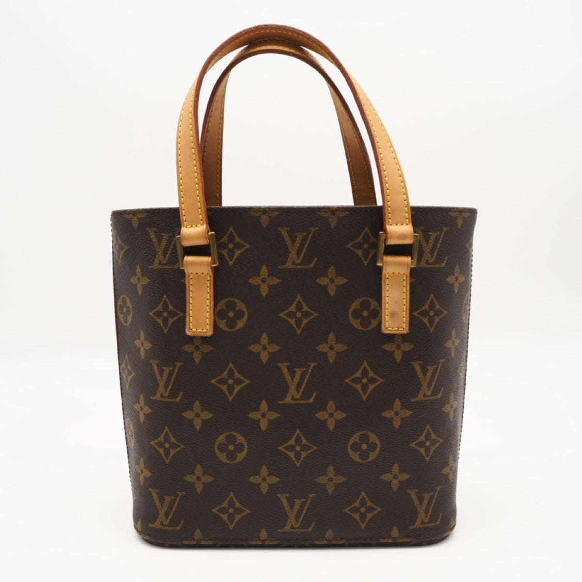 Louis Vuitton Monogram Brown Coated Canvas Leather Handbag (Pre-Owned)