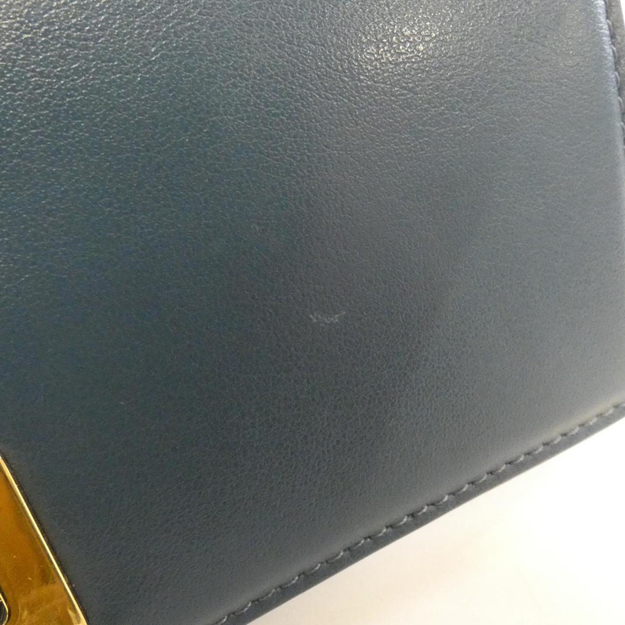 Fendi Leather Long Wallet (Bi-Fold) (Pre-Owned)