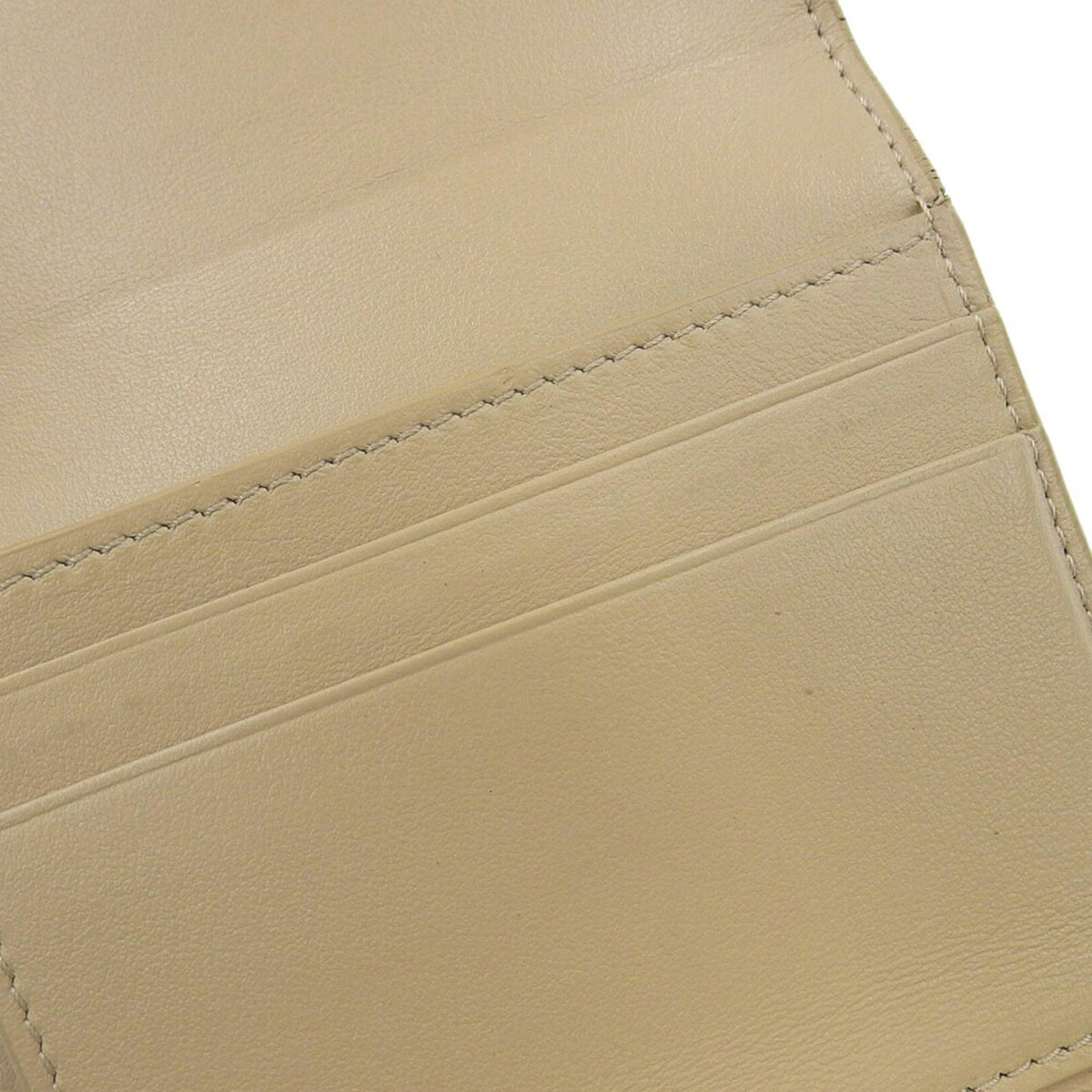Celine Beige Leather Wallet (Tri-Fold) (Pre-Owned)