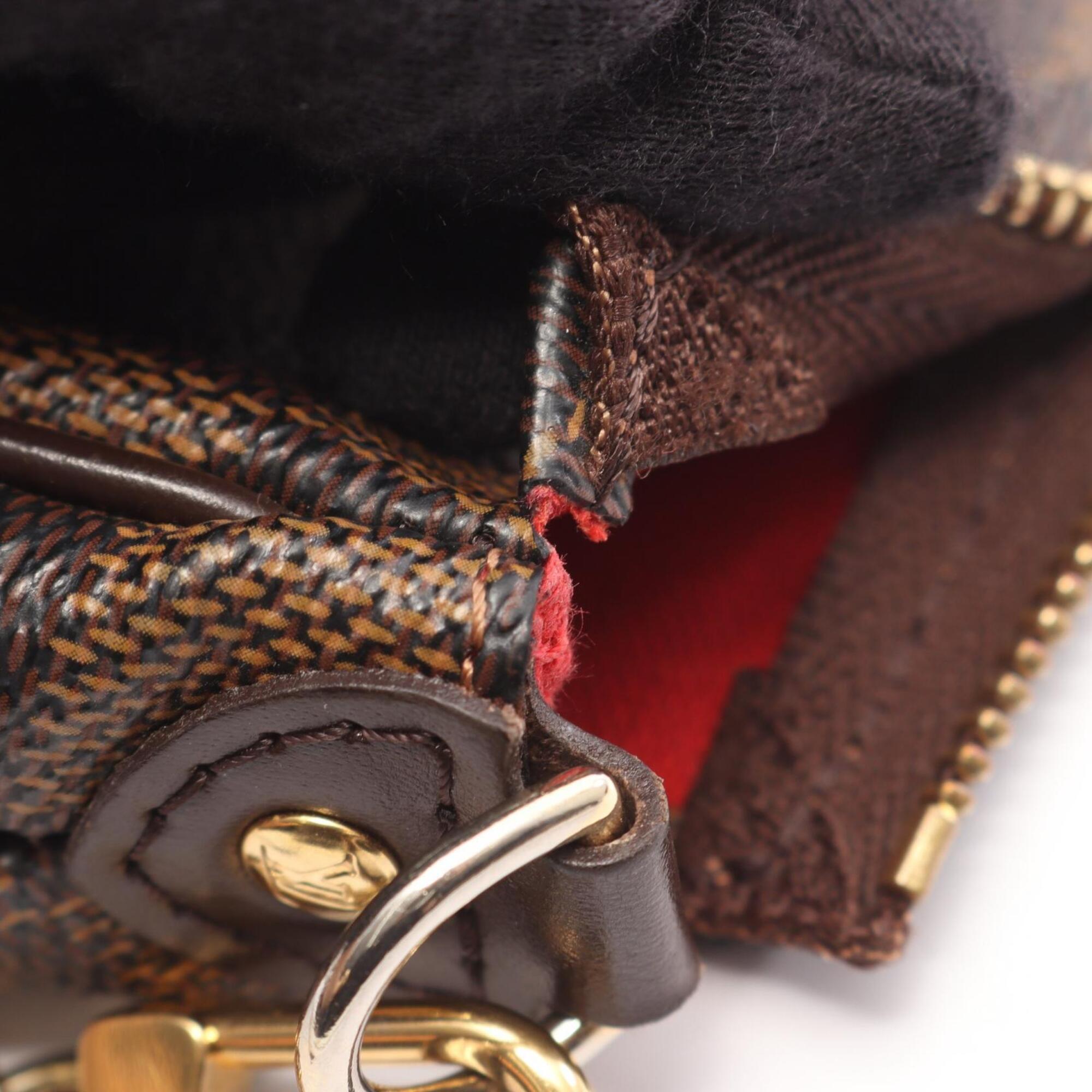 Louis Vuitton Brown Coated Canvas Leather Handbag (Pre-Owned)