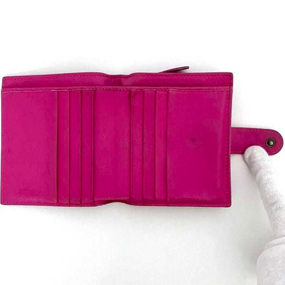 Bottega Veneta Pink Leather Wallet (Bi-Fold) (Pre-Owned)