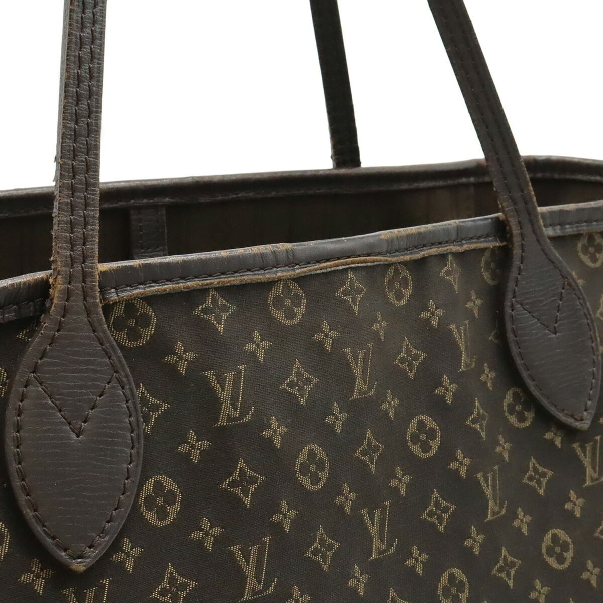 Louis Vuitton Monogram Idylle Fusain Canvas Leather Shoulder Bag Tote Bag (Pre-Owned)