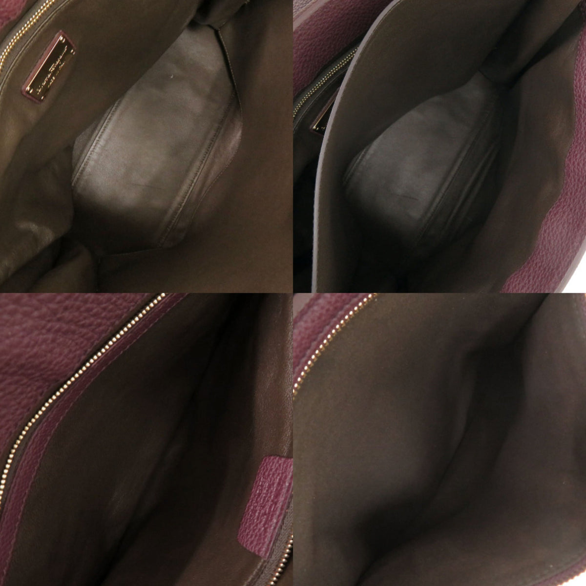 Salvatore Ferragamo Purple Leather Tote Bag (Pre-Owned)