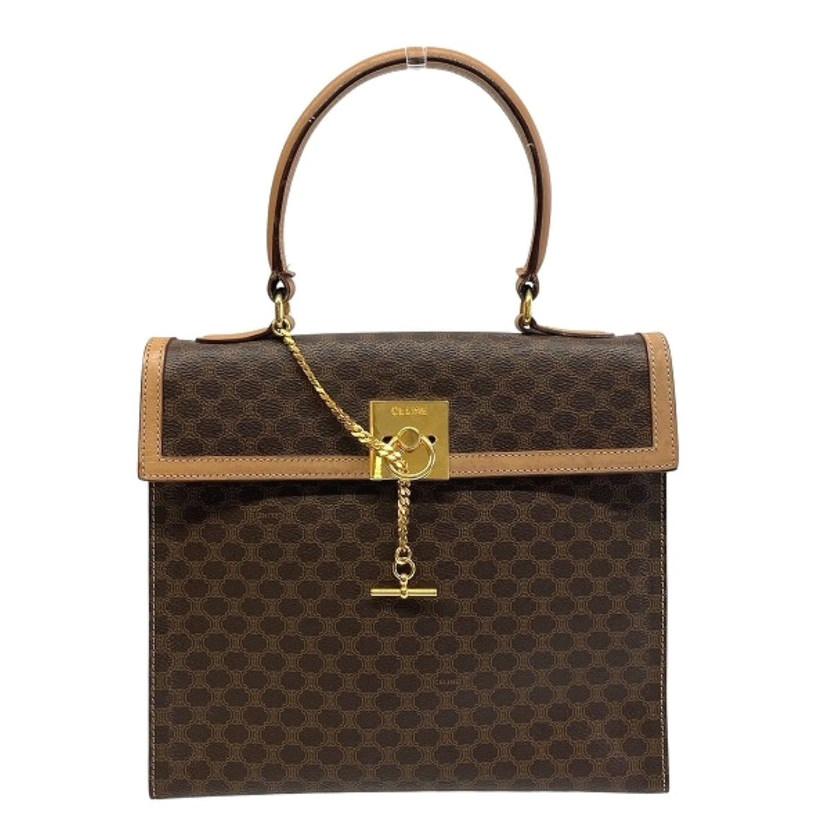 Celine Macadam Brown Pvc Handbag (Pre-Owned)