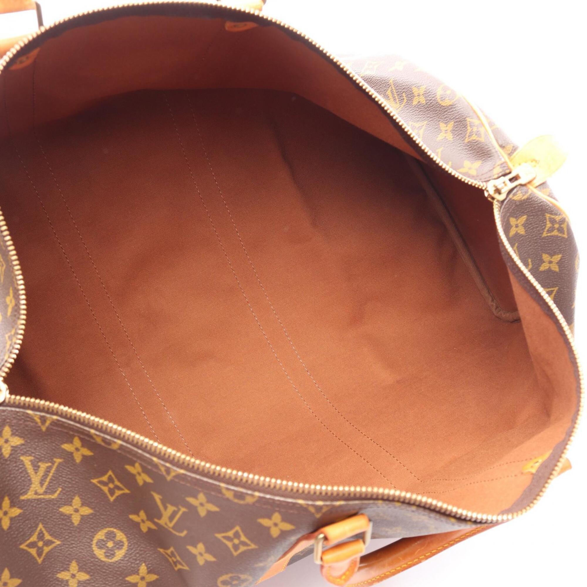 Louis Vuitton Brown Pvc Coated Canvas Boston Bag Handbag (Pre-Owned)