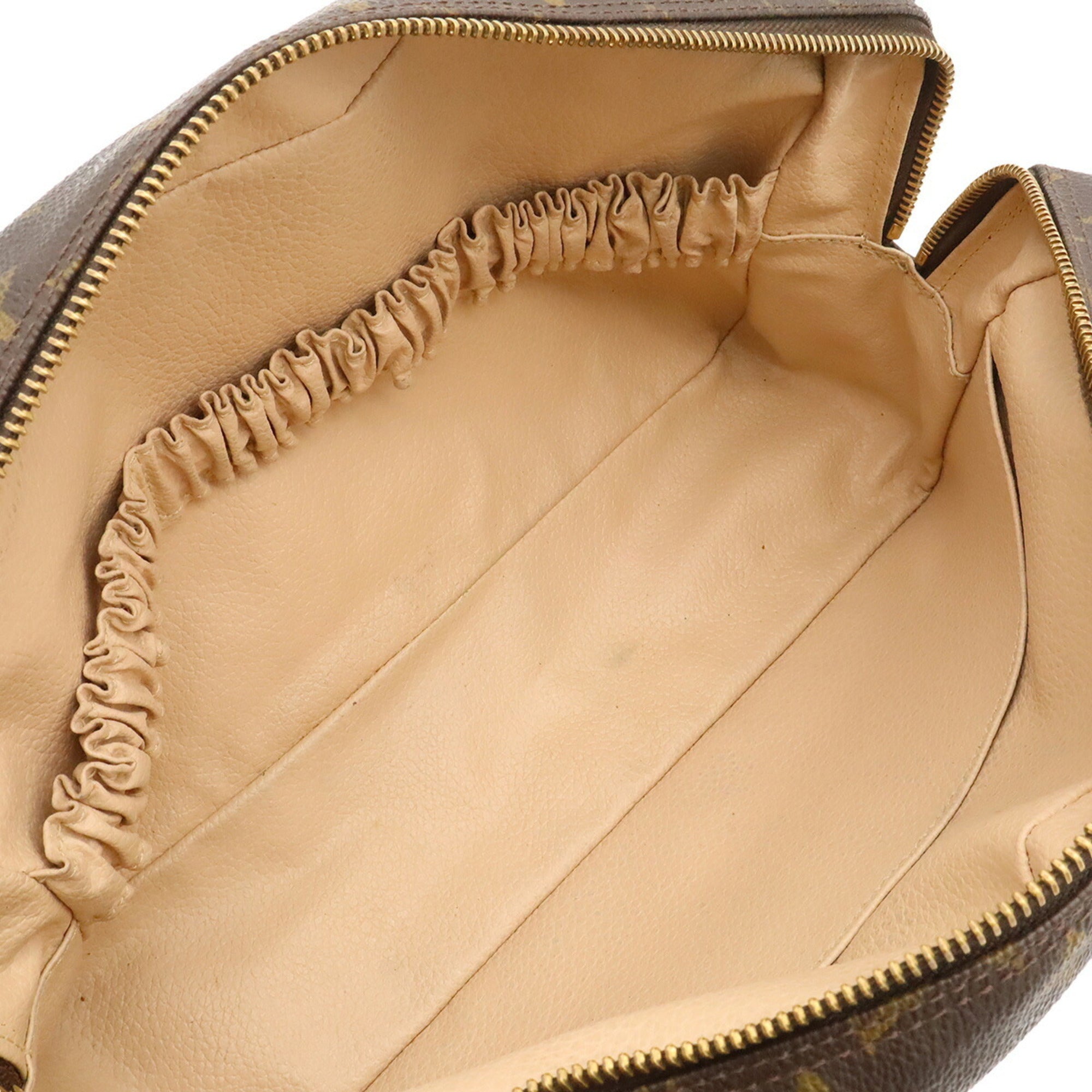 Louis Vuitton Brown Monogram Canvas Clutch Bag Pouch (Pre-Owned)