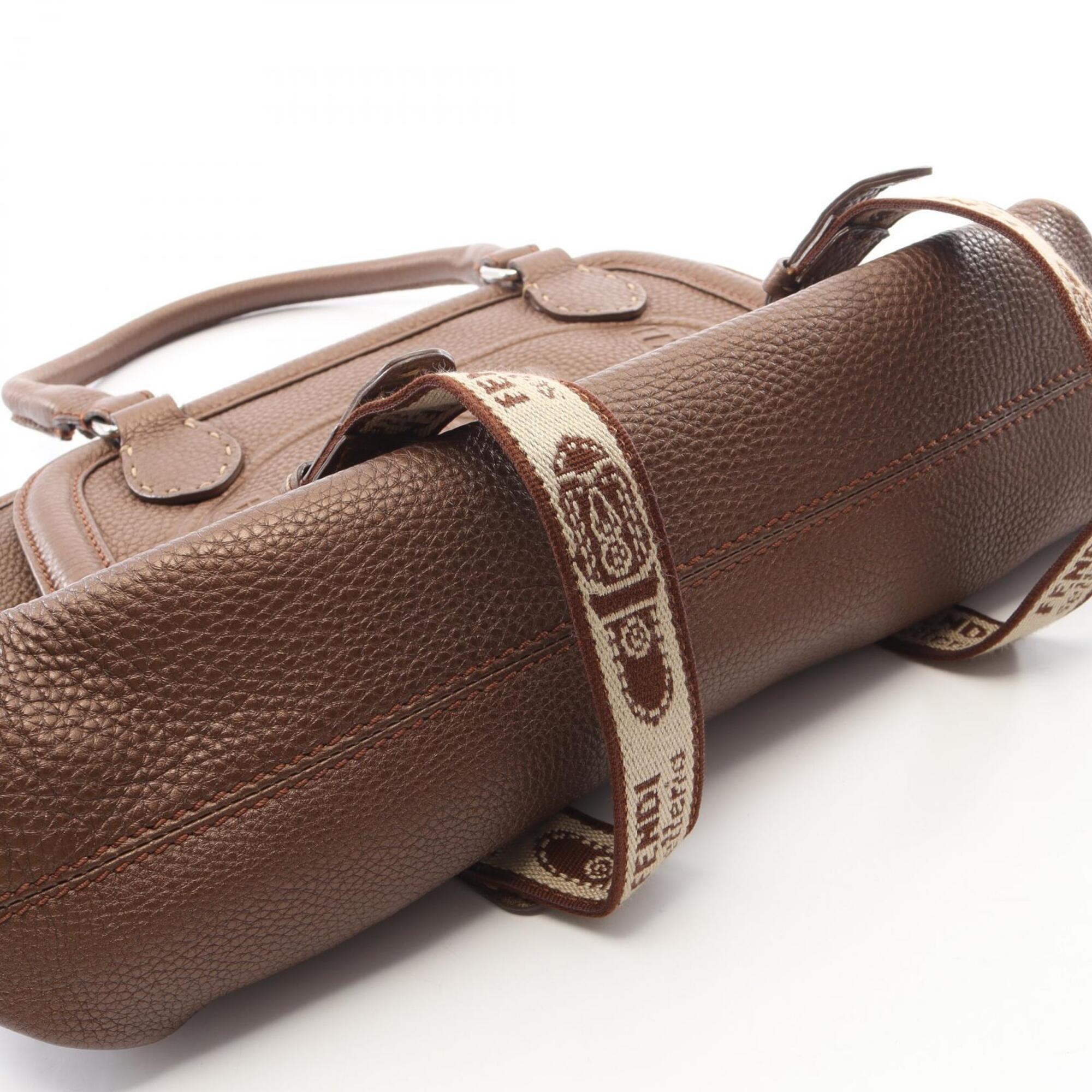 Fendi Brown Leather Handbag (Pre-Owned)