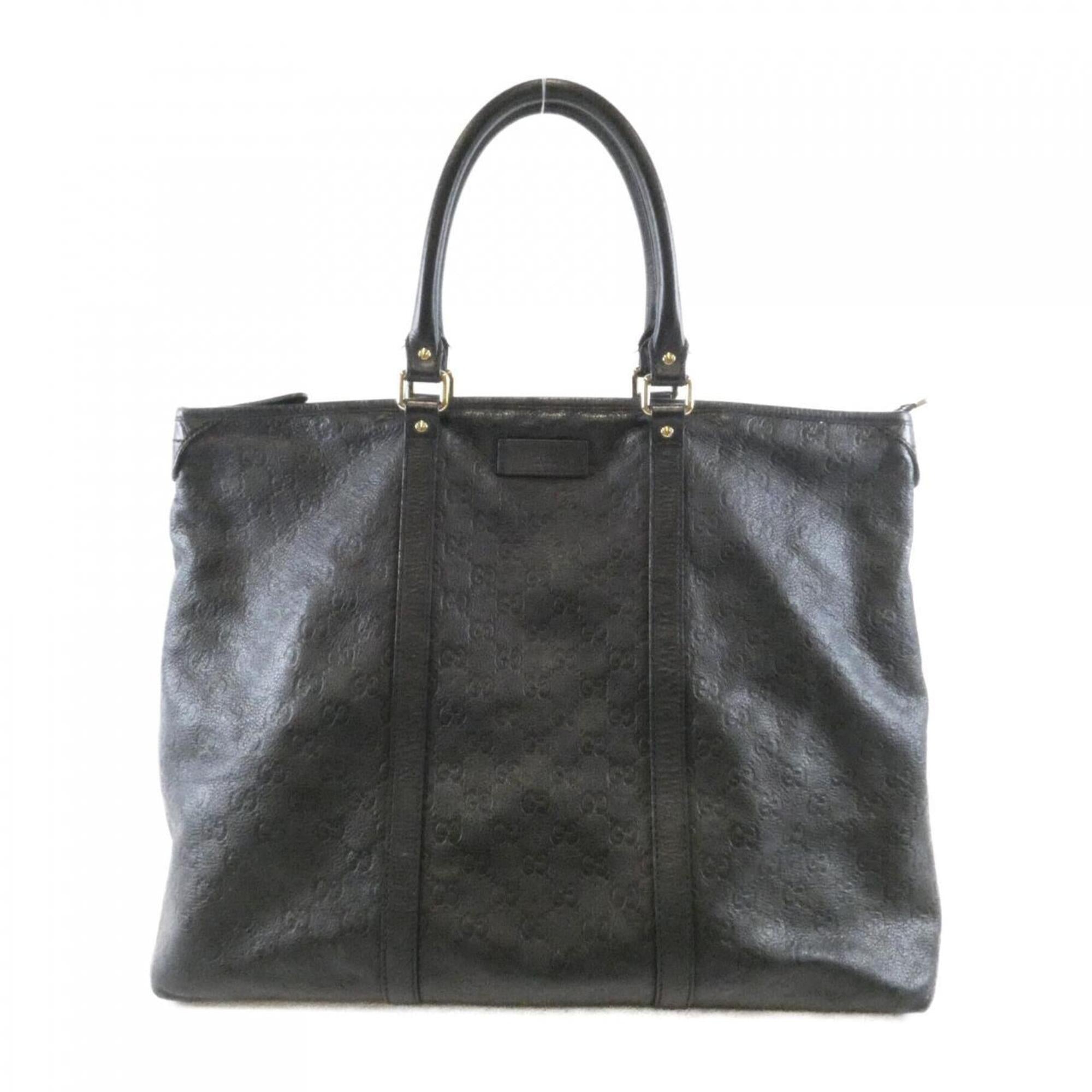 Gucci Black Leather Handbag (Pre-Owned)