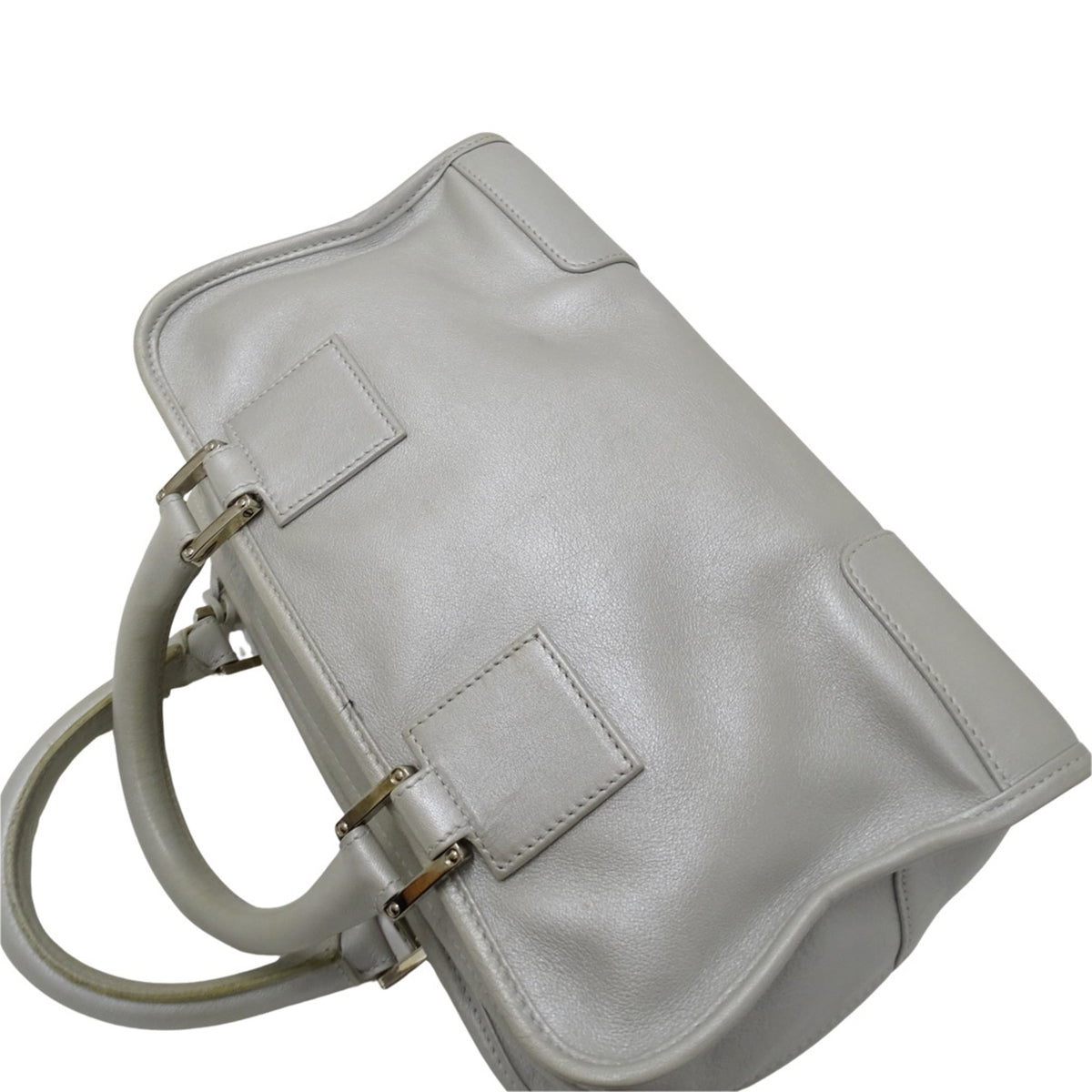 Loewe Silver Leather Handbag (Pre-Owned)