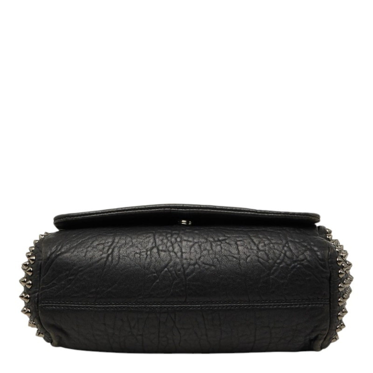 Mcm Black Leather Handbag Shoulder Bag (Pre-Owned)