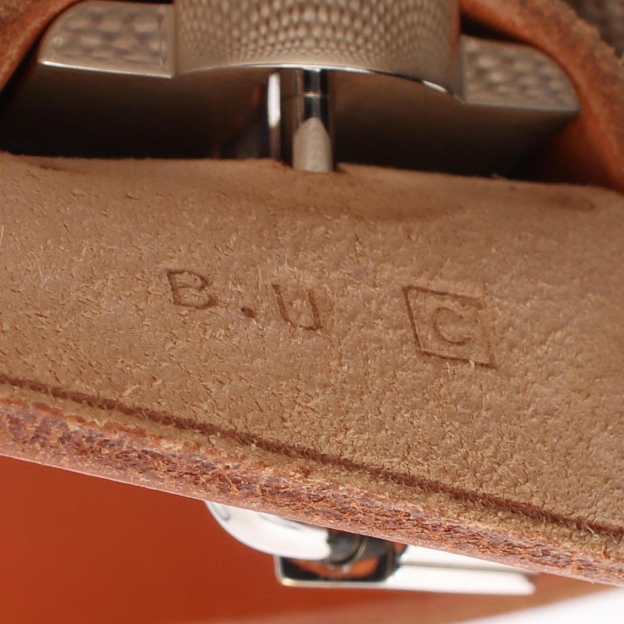 Hermes Beige Brown Canvas Toile H Vache Leather Handbag (Pre-Owned)