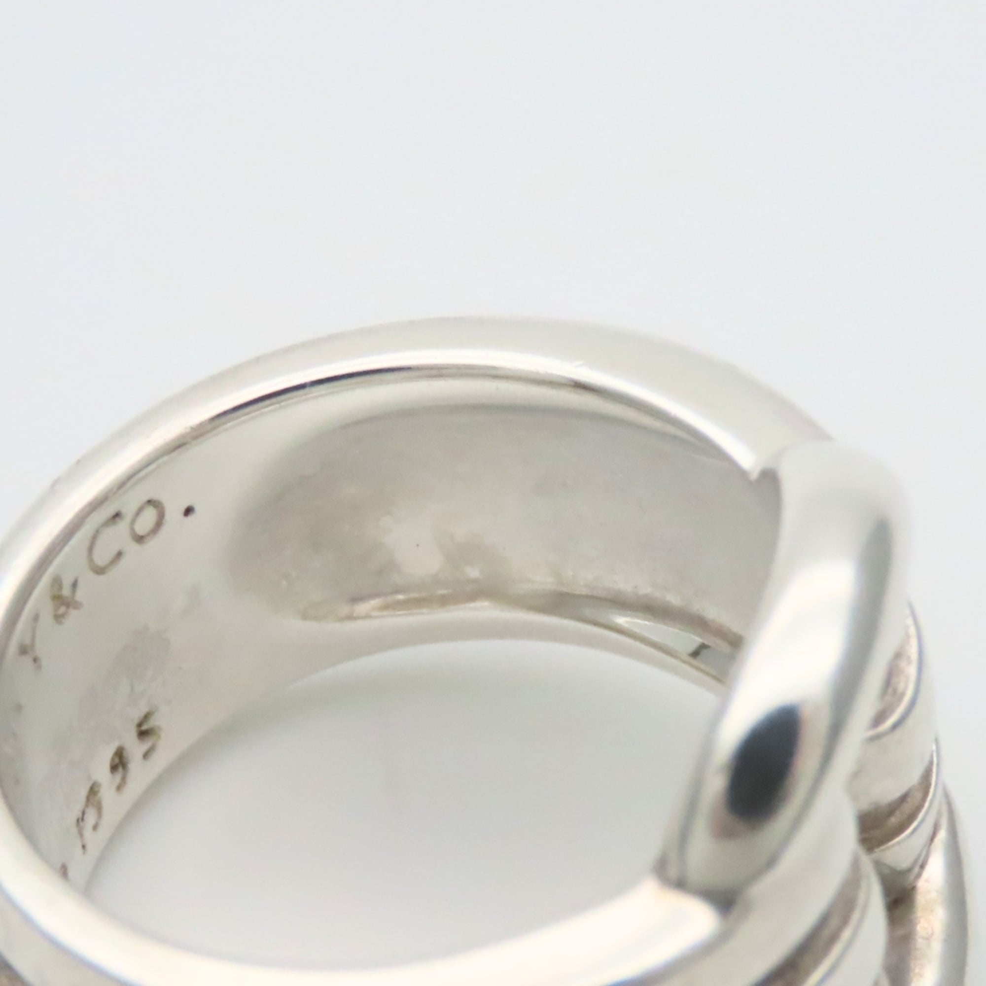 Tiffany Silver Silver 925 Band Ring (Pre-Owned)