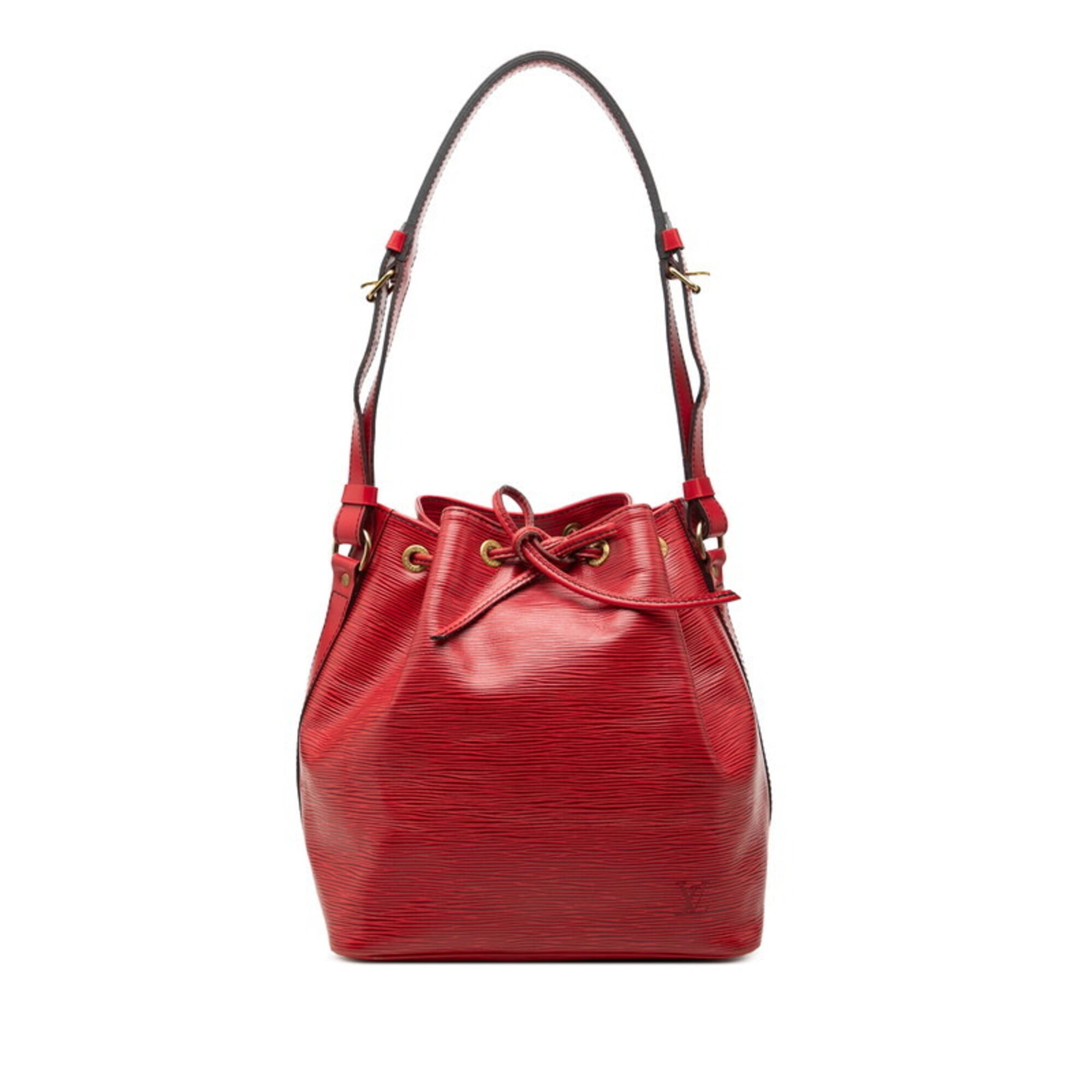 Louis Vuitton Castilian Red Leather Shoulder Bag (Pre-Owned)