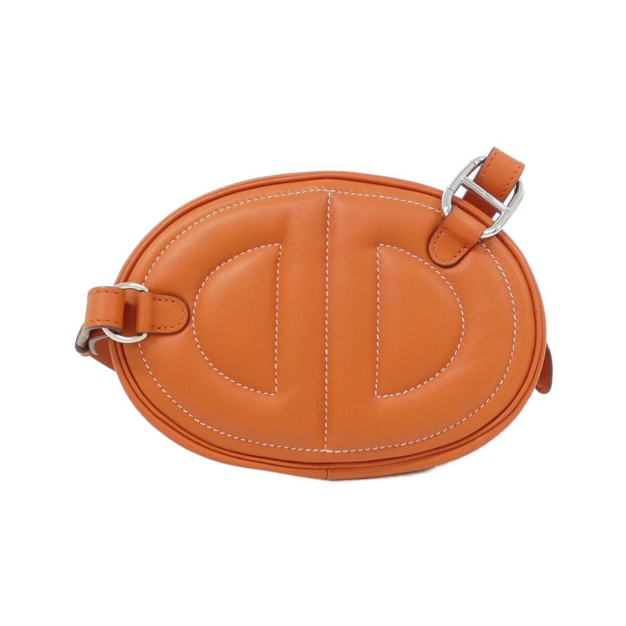 Hermes Orange Swift Leather Shoulder Bag (Pre-Owned)