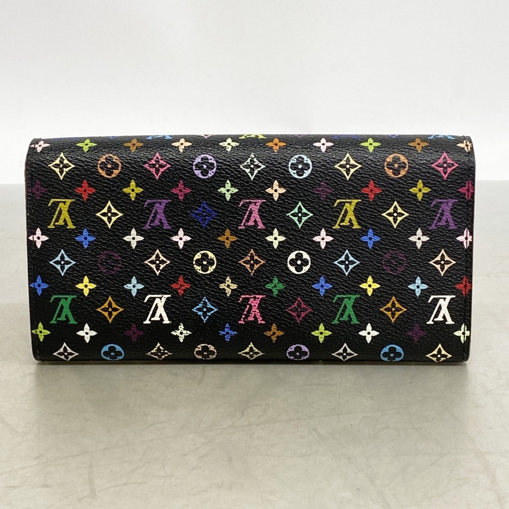 Louis Vuitton Grenade Noir Long Wallet (Bi-Fold) (Pre-Owned)