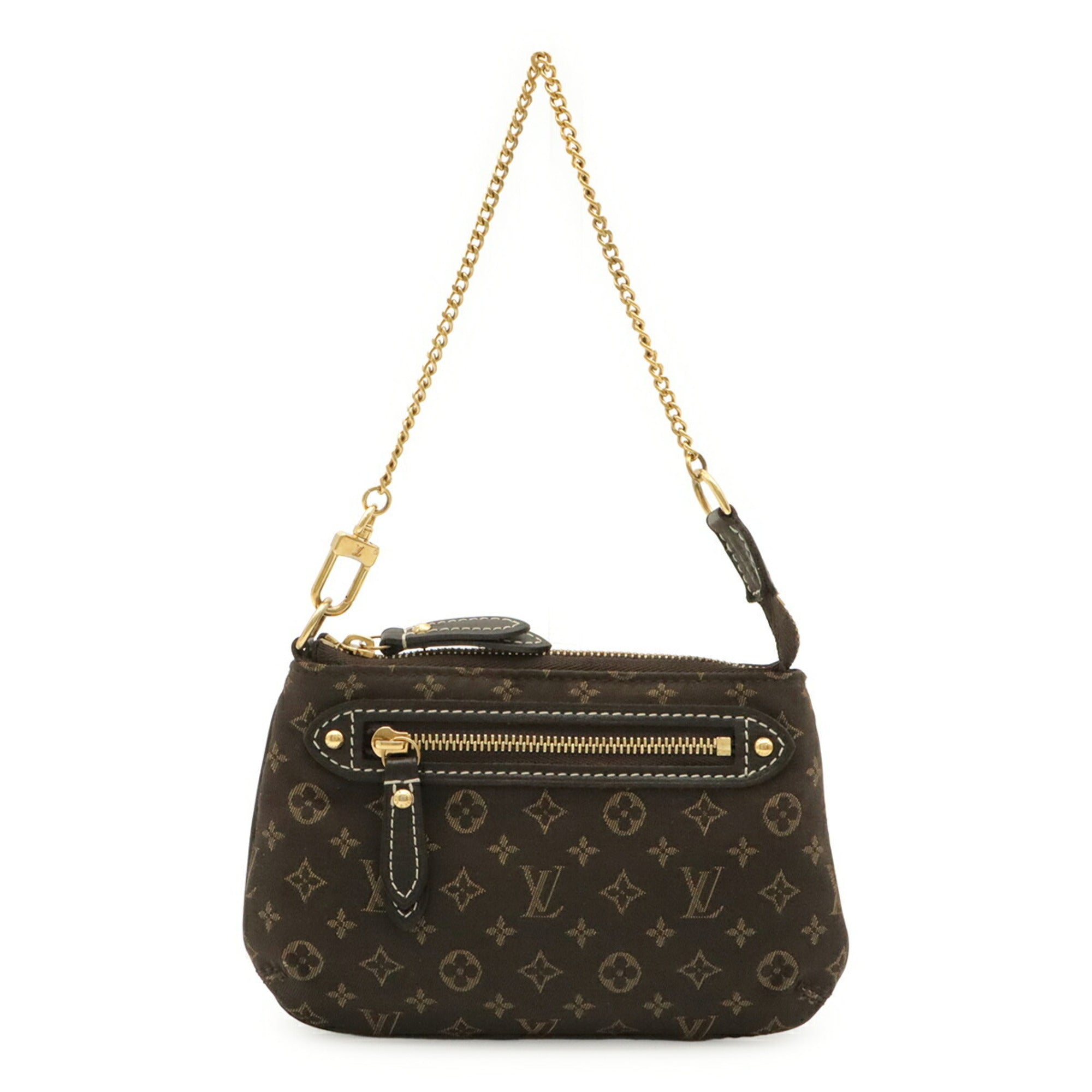 Louis Vuitton Brown Ebene Canvas Handbag Pochette Pouch (Pre-Owned)