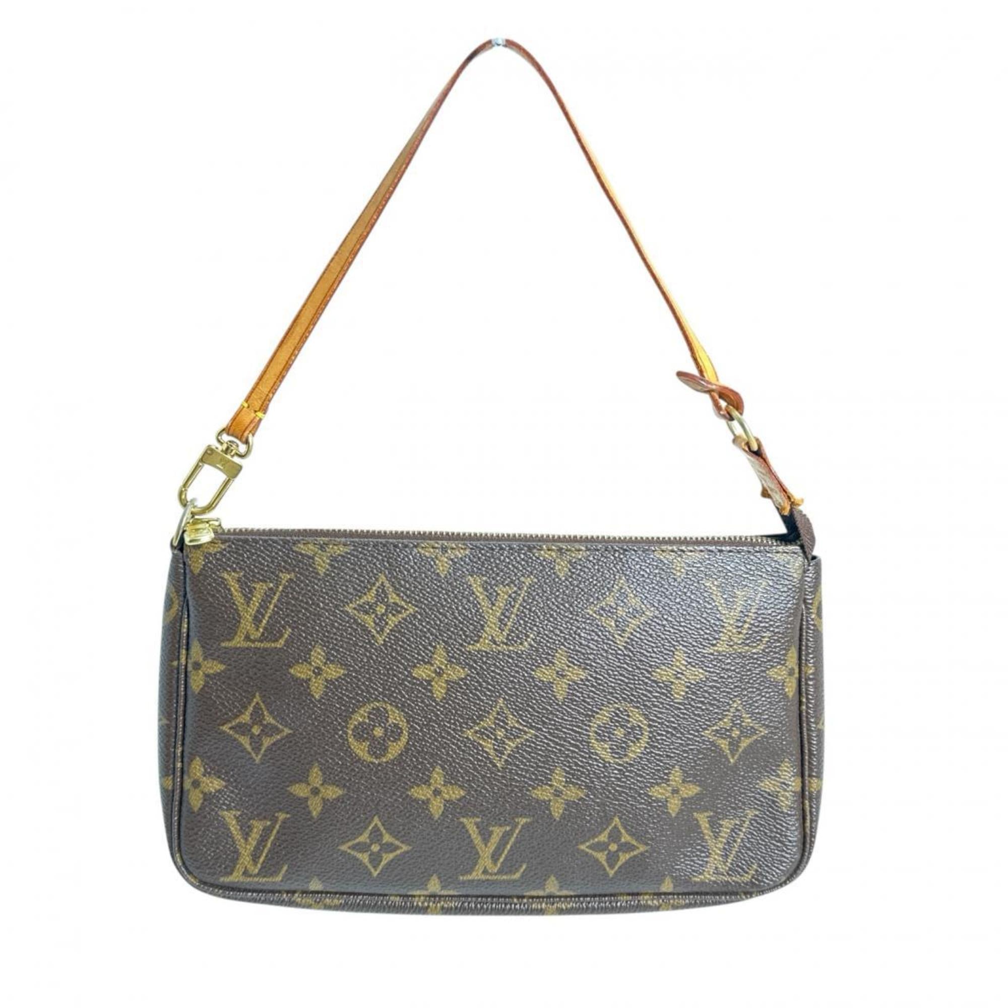 Louis Vuitton Brown Monogram Canvas Pochette Pouch (Pre-Owned)