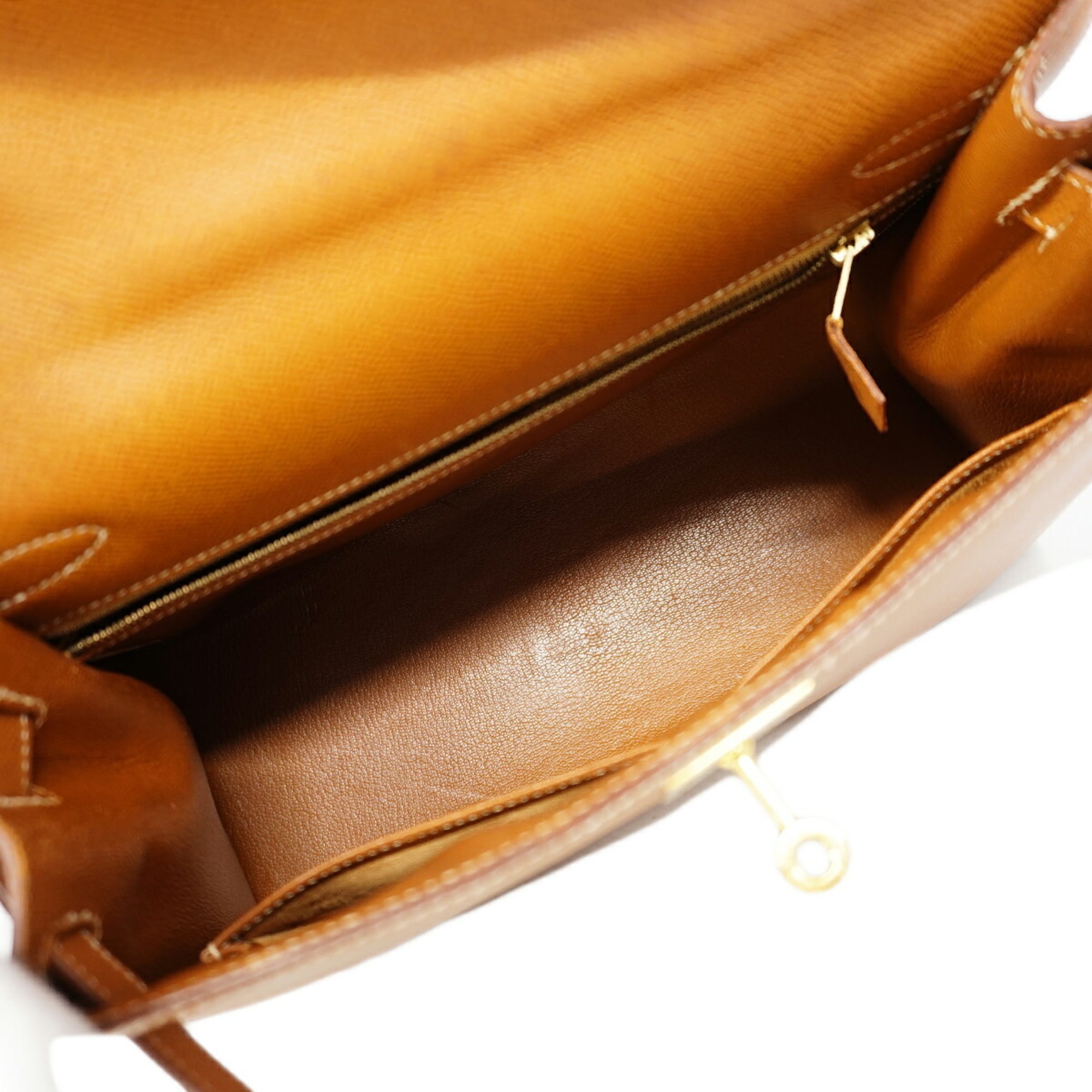 Hermes Gold Courchevel Leather Handbag (Pre-Owned)