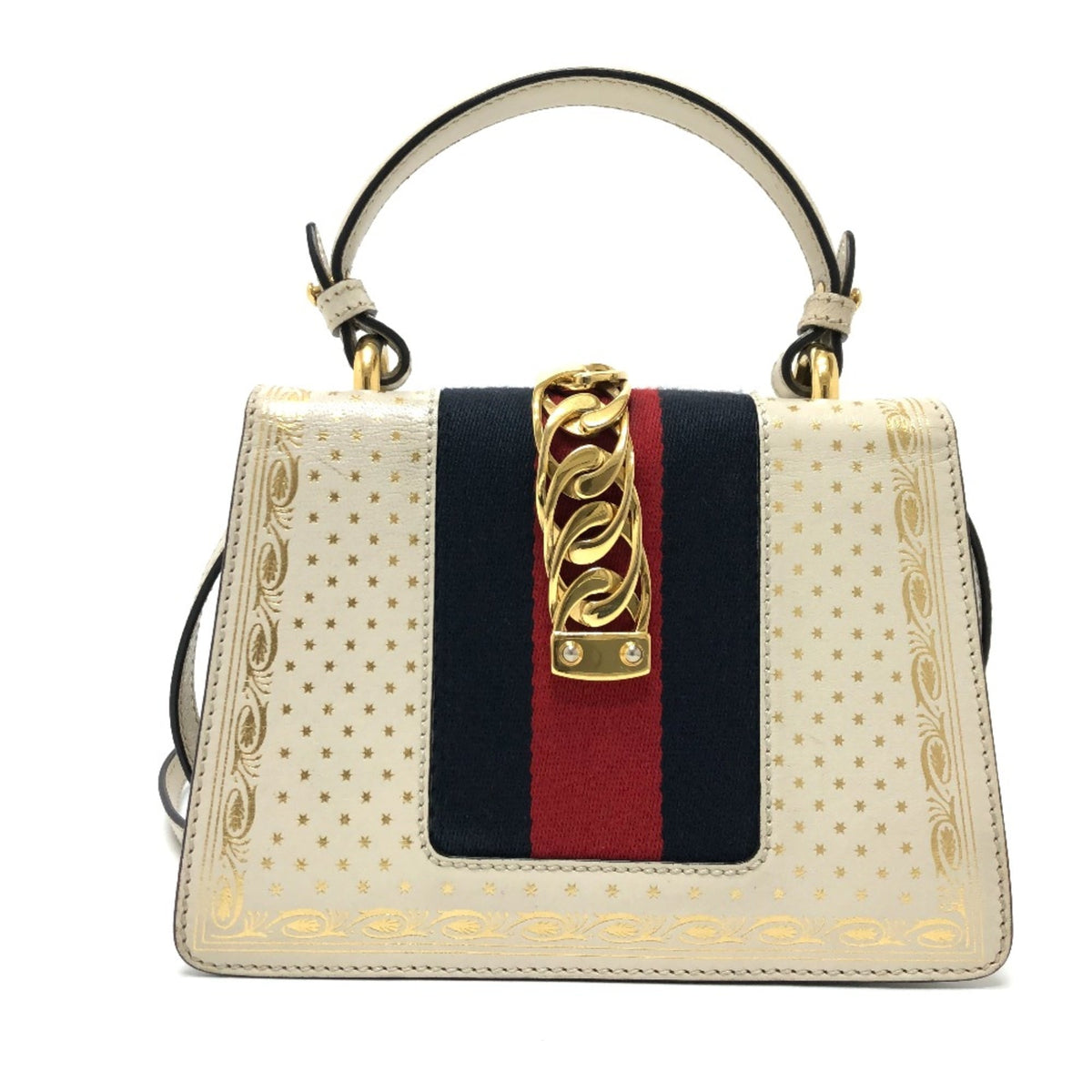Gucci White Leather Shoulder Bag (Pre-Owned)