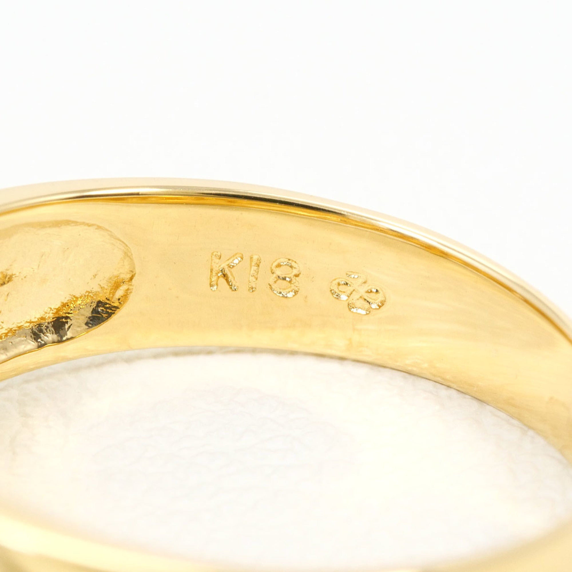 Unbranded Brown Yellow Gold Yellow Gold (18K) Band Ring (Pre-Owned)