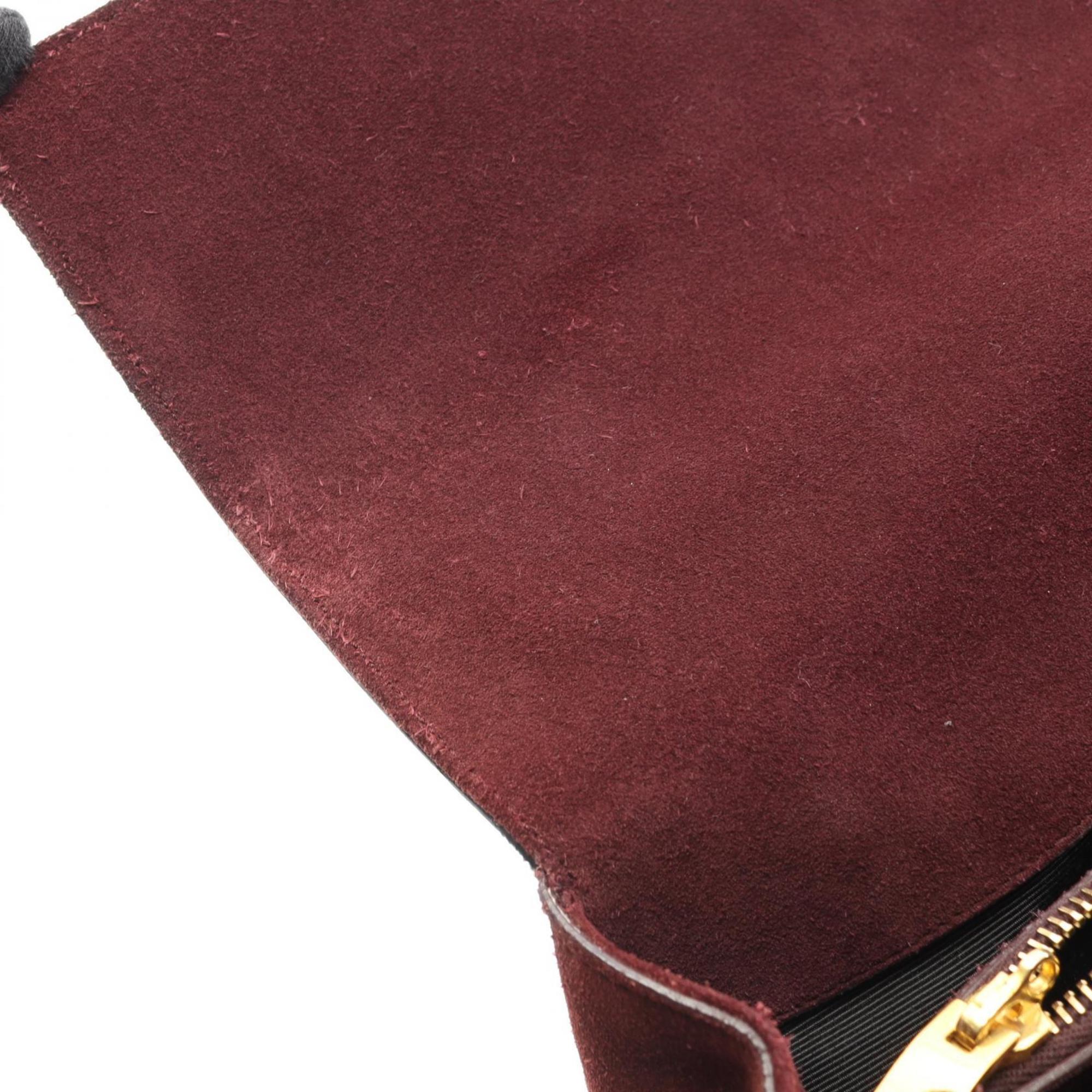 Yves Saint Laurent Black Bordeaux Leather Handbag (Pre-Owned)