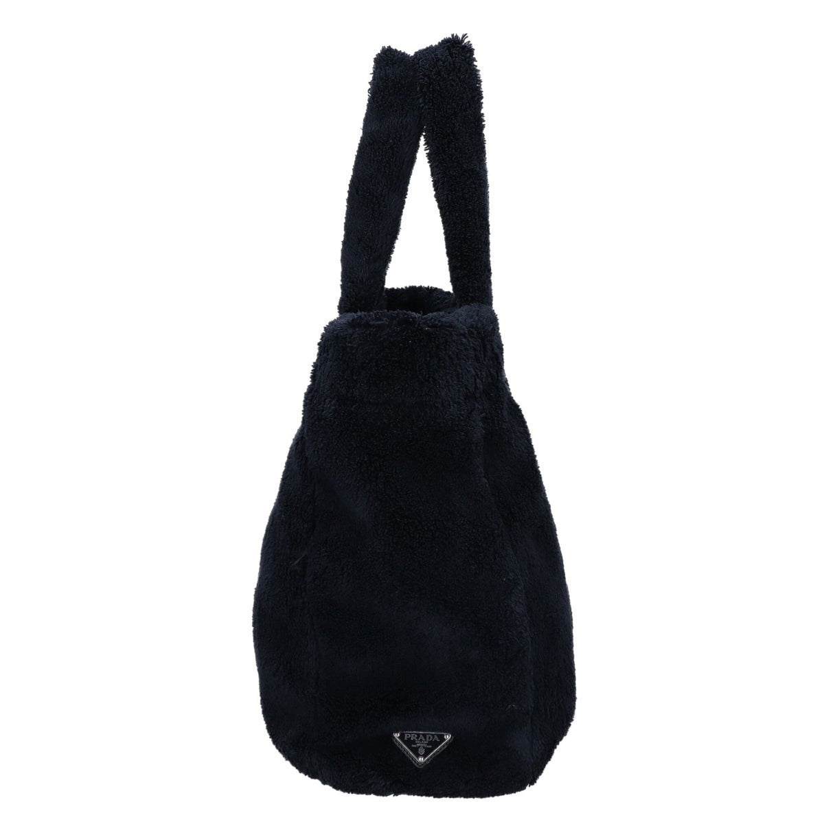Prada Black White Fabric Tote Bag (Pre-Owned)