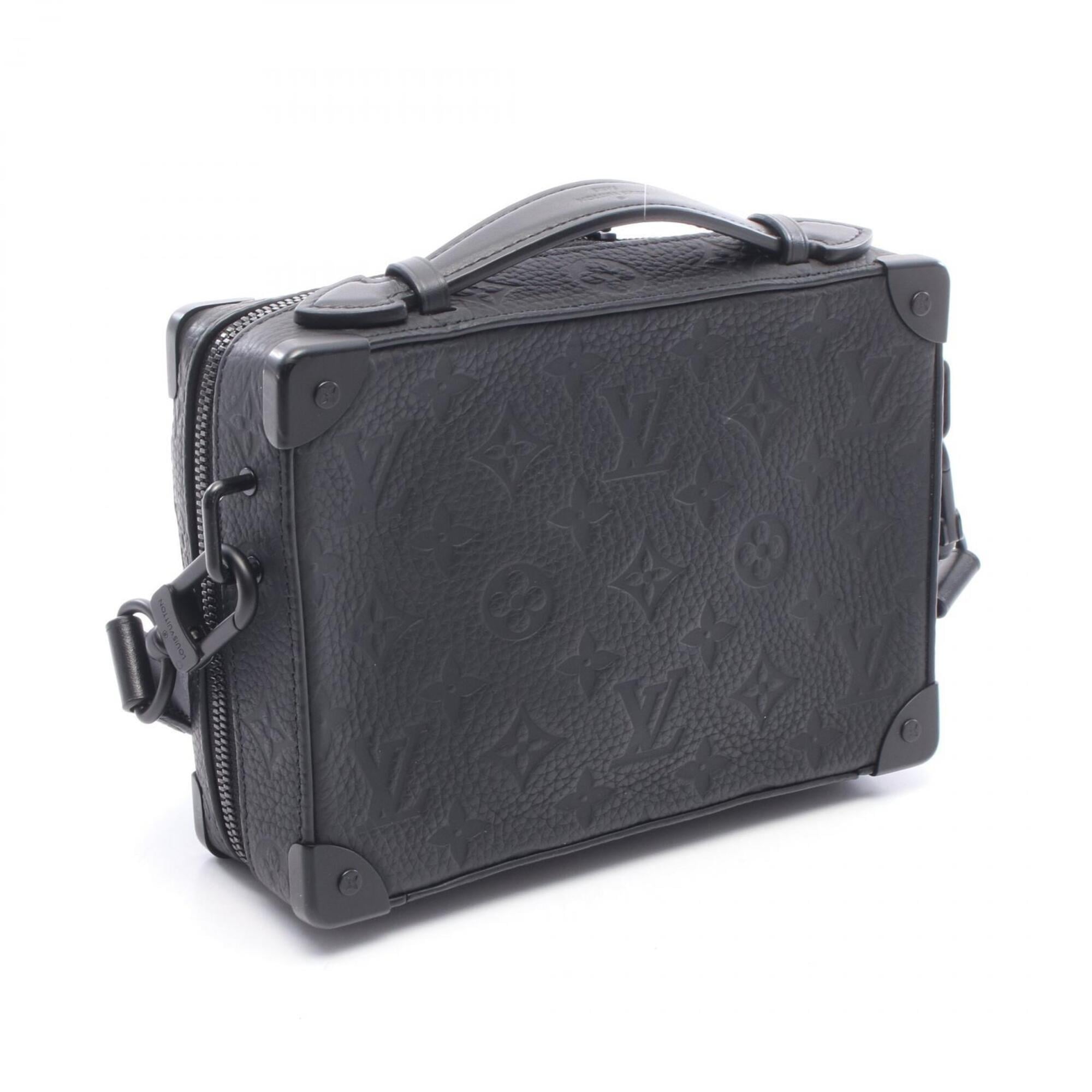 Louis Vuitton Black Noir Monogram Leather Handbag Shoulder Bag (Pre-Owned)
