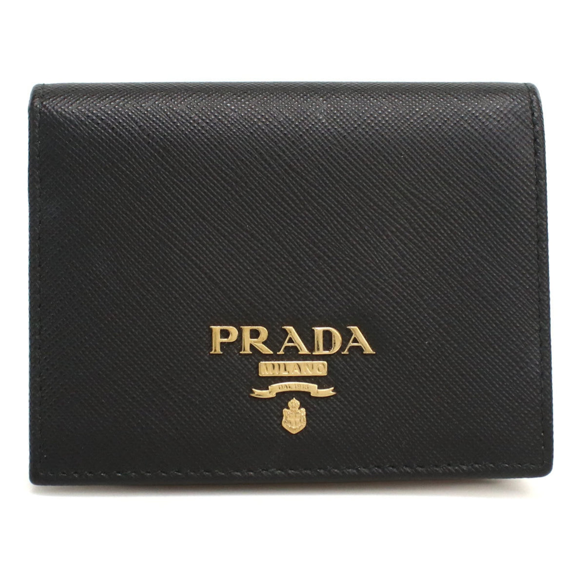 Prada Black Leather Wallet (Bi-Fold) (Pre-Owned)