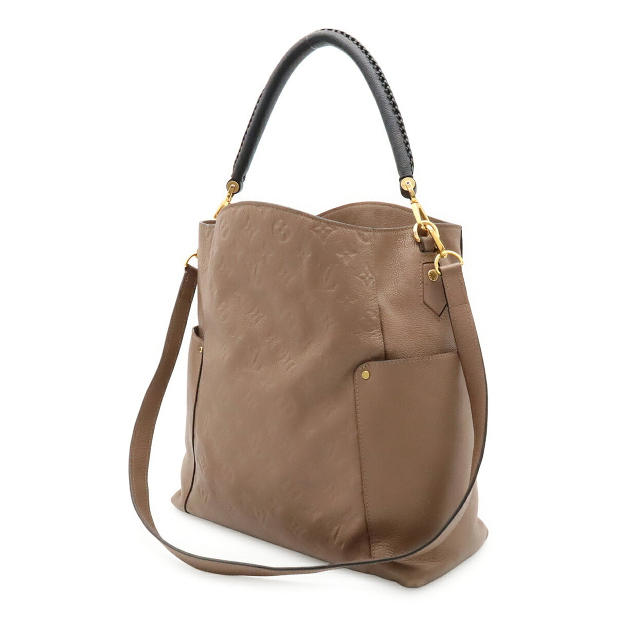 Louis Vuitton Taupe Monogram Empreinte Shoulder Bag (Pre-Owned)