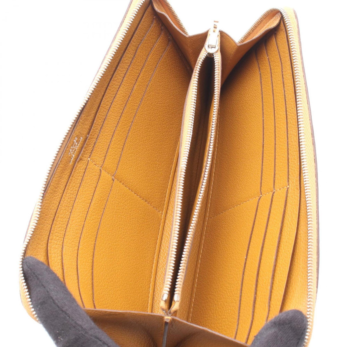 Hermes Brown Caramel Togo Leather Long Wallet (Bi-Fold) (Pre-Owned)