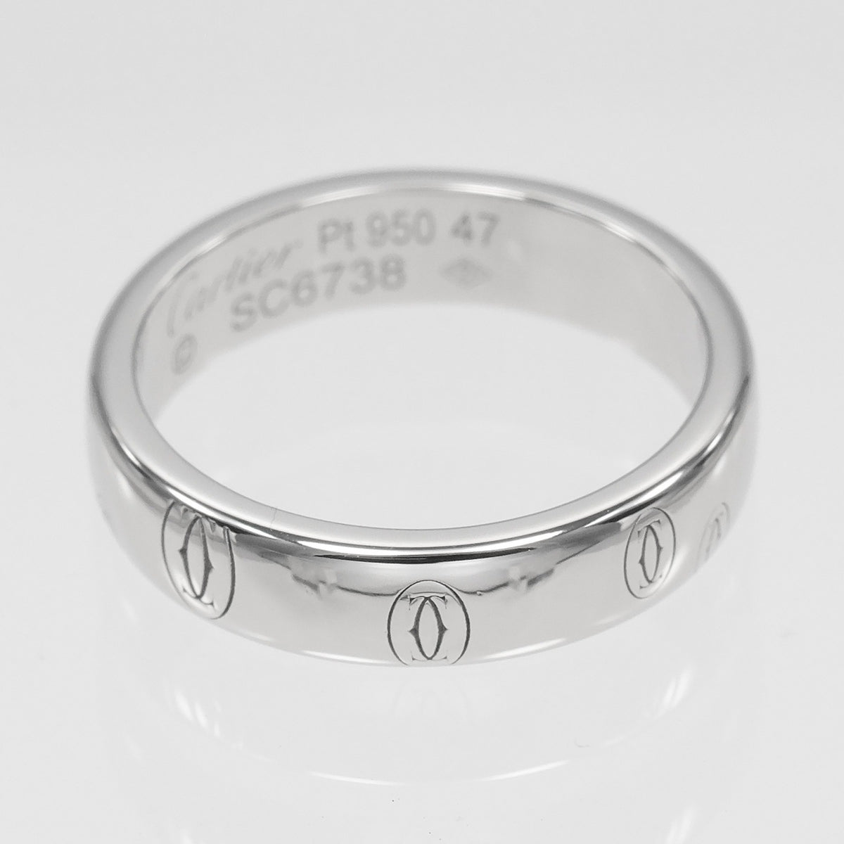 Cartier Platinum 950 Band Ring (Pre-Owned)