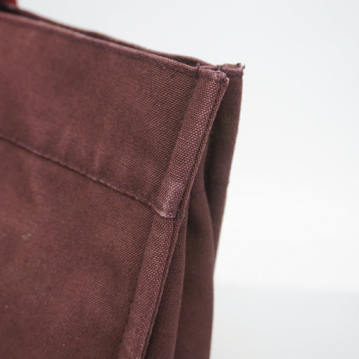 Hermes Brown Canvas Tote Bag (Pre-Owned)