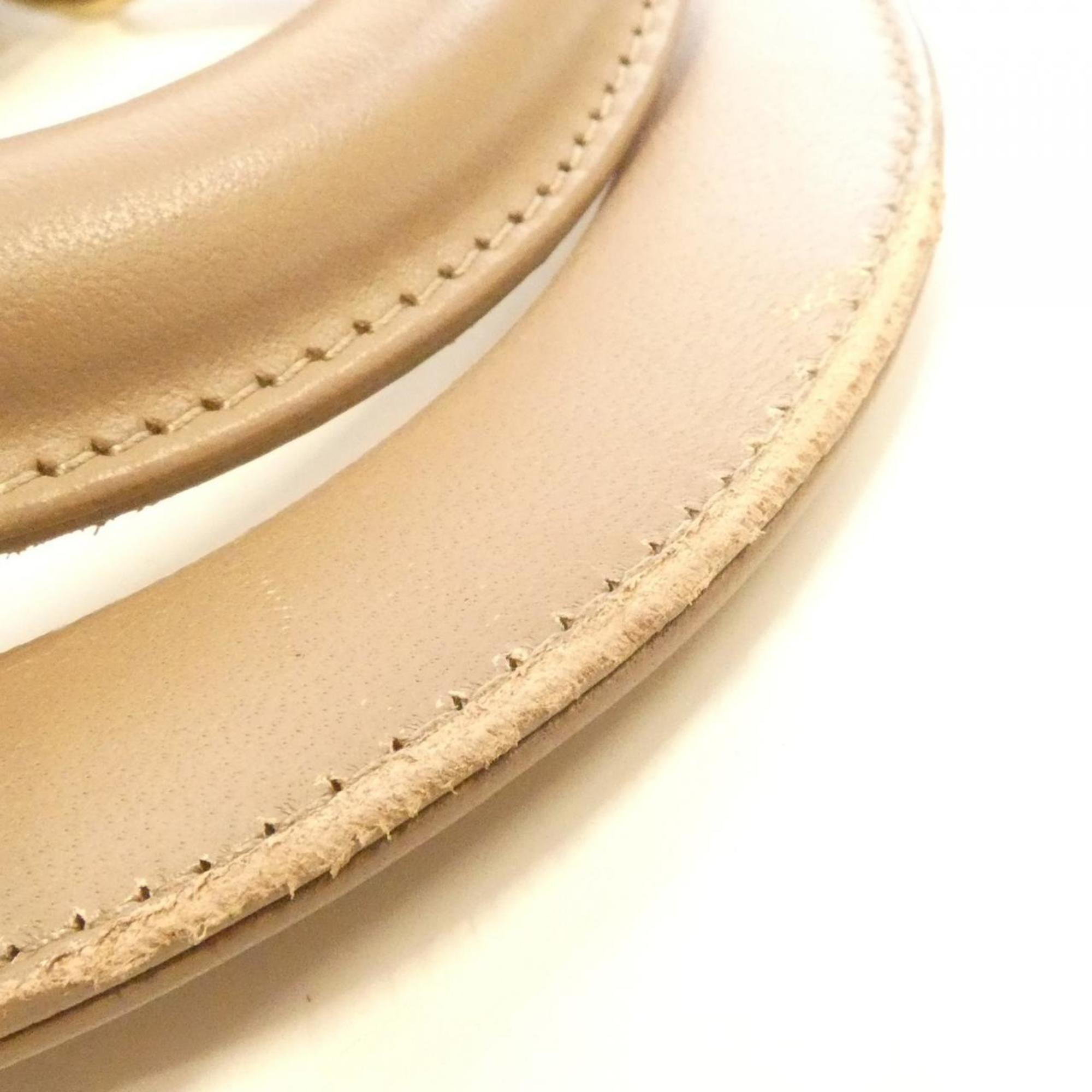Christian Dior Brown Leather Handbag Shoulder Bag (Pre-Owned)