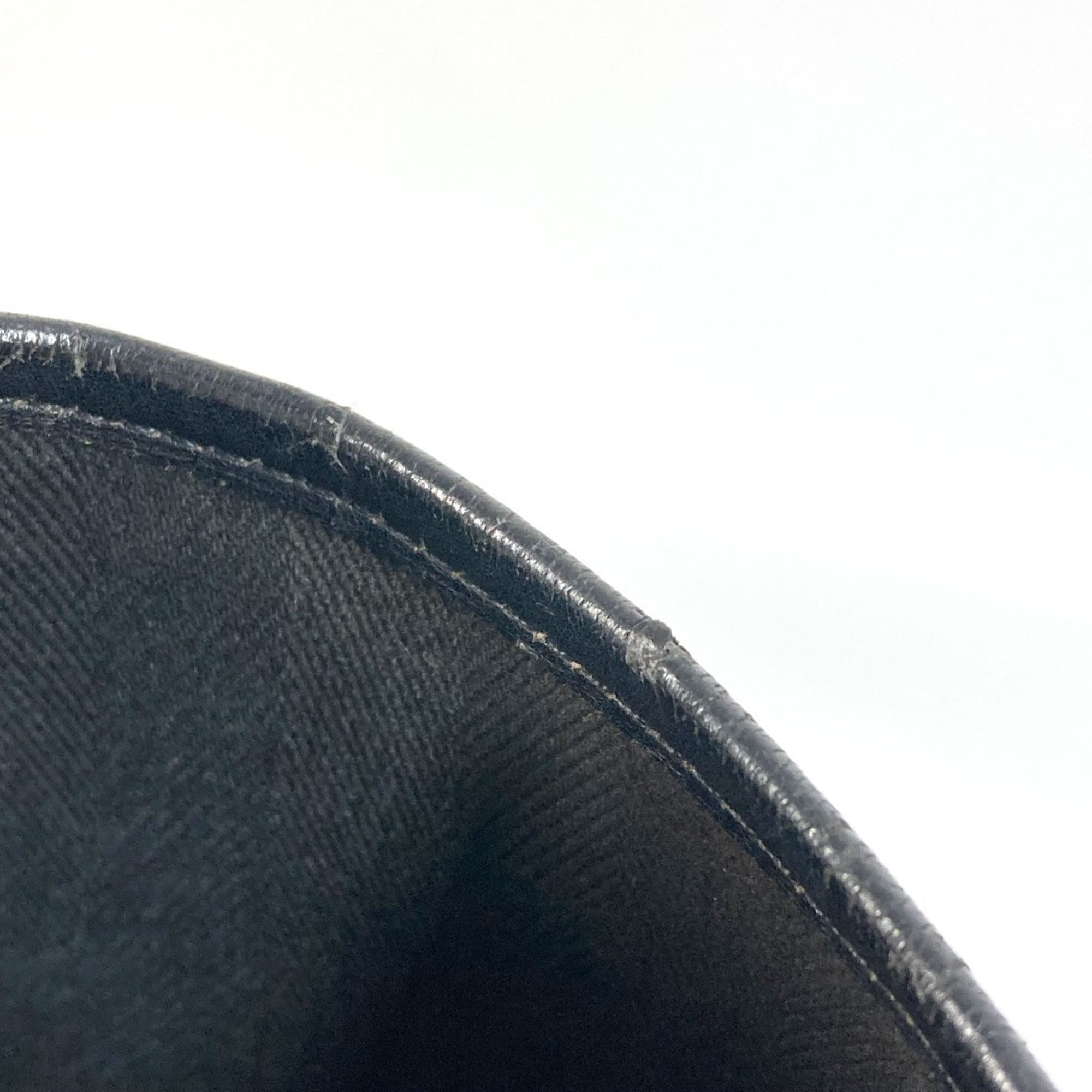 Hermes Black Leather Canvas Pochette Shoulder Bag (Pre-Owned)