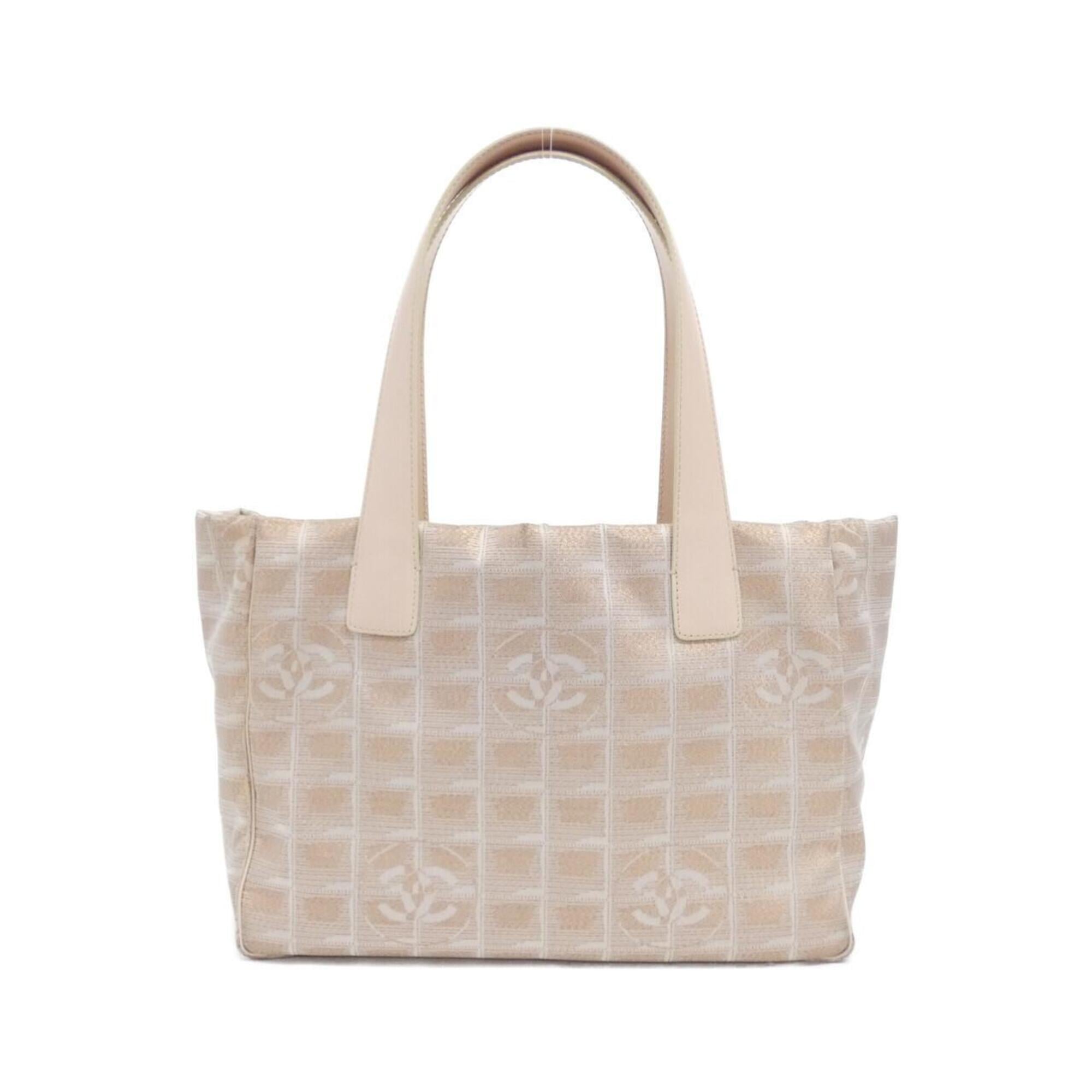Chanel Gold Nylon Handbag (Pre-Owned)