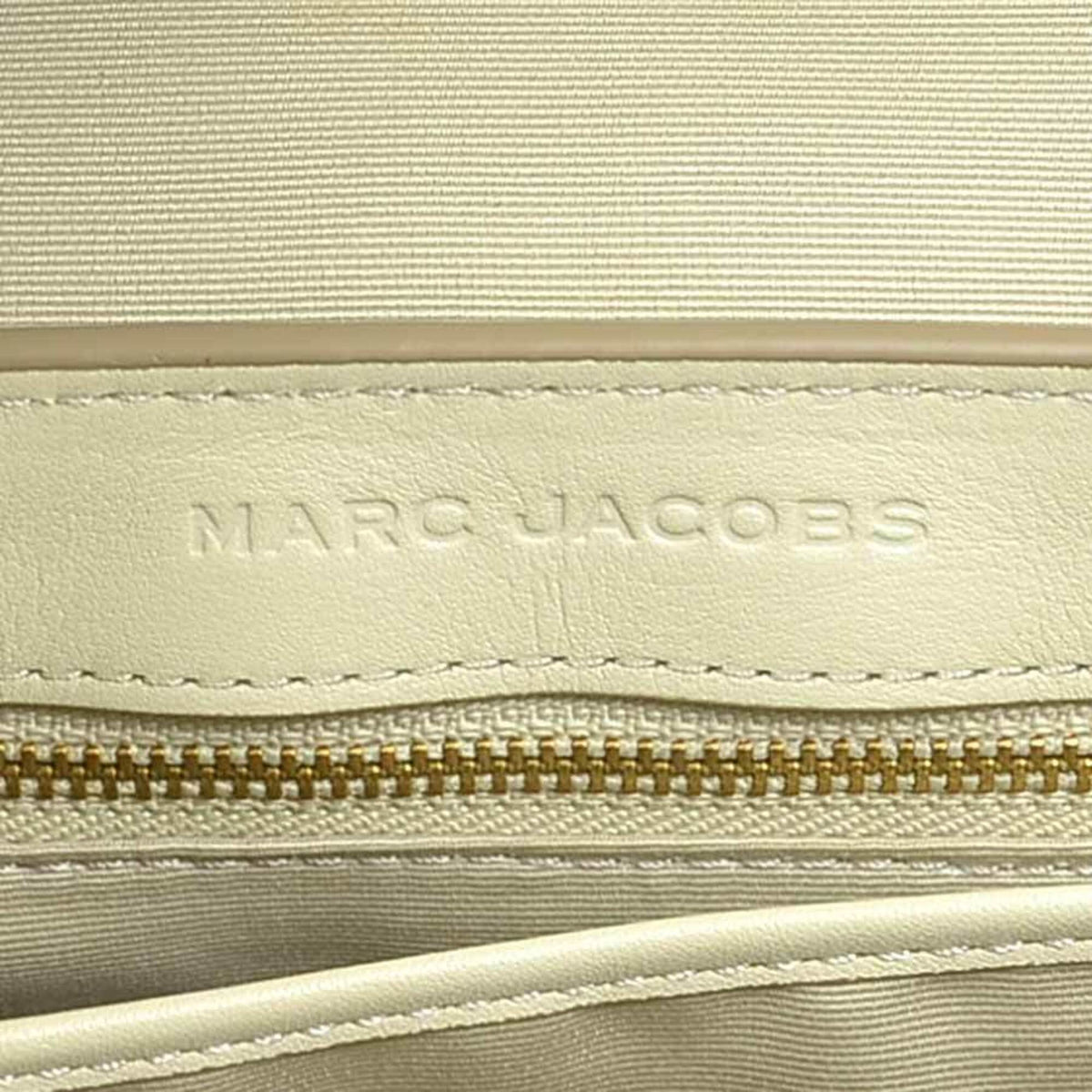 Marc Jacobs Ivory Leather Saddle Bag Shoulder Bag (Pre-Owned)