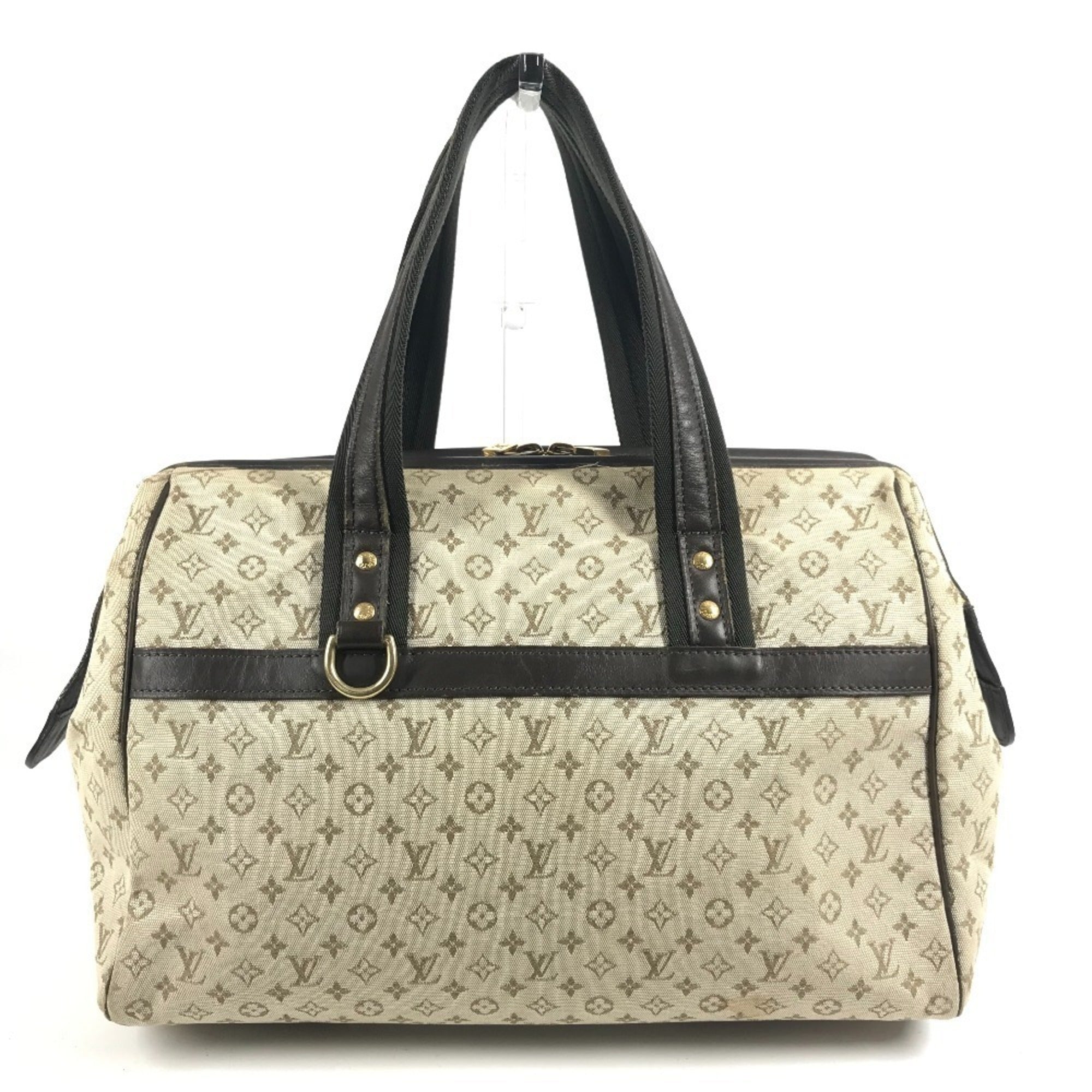 Louis Vuitton Khaki Monogram Mini Boston Bag Handbag Shoulder Bag (Pre-Owned)