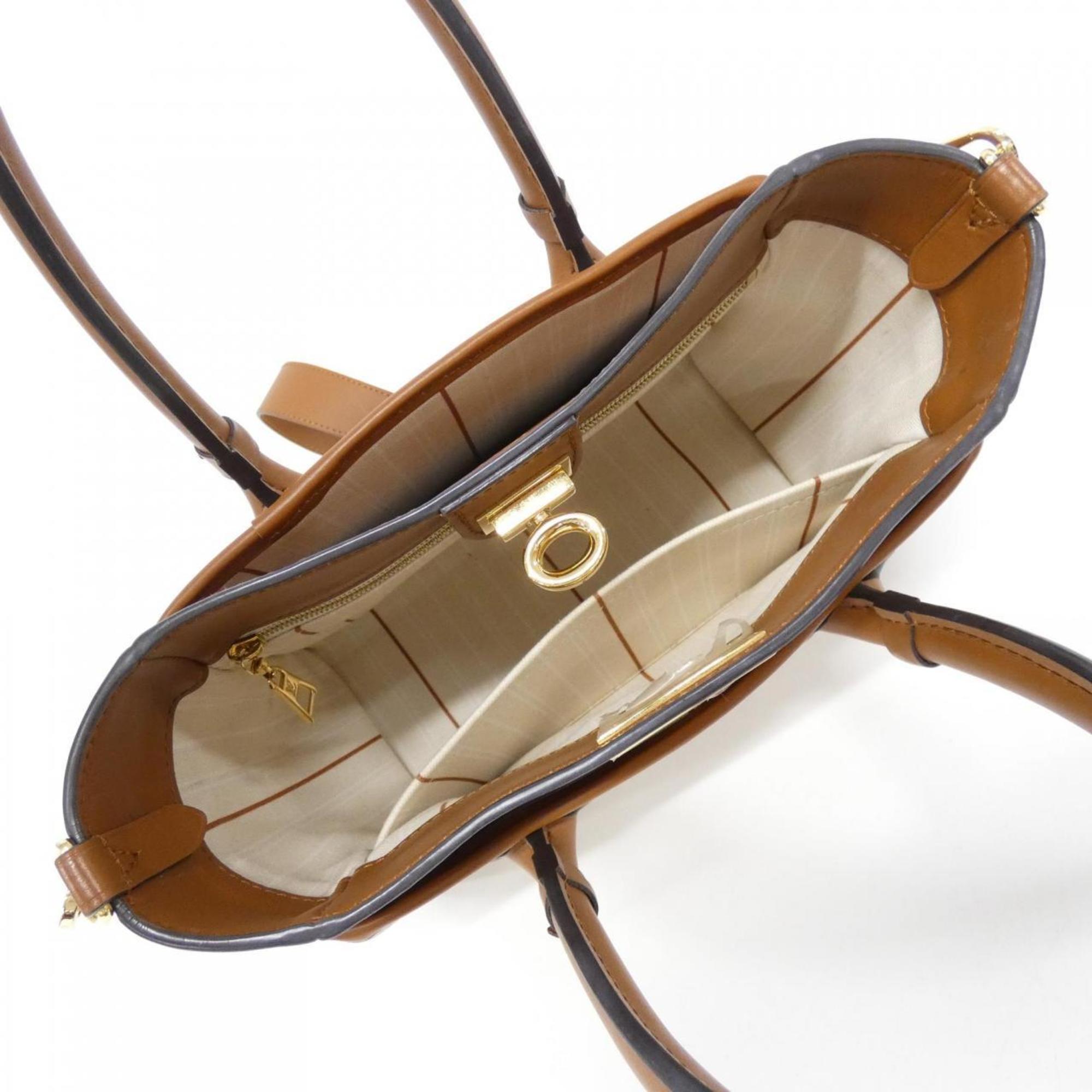 Louis Vuitton Natural Canvas Leather Handbag (Pre-Owned)