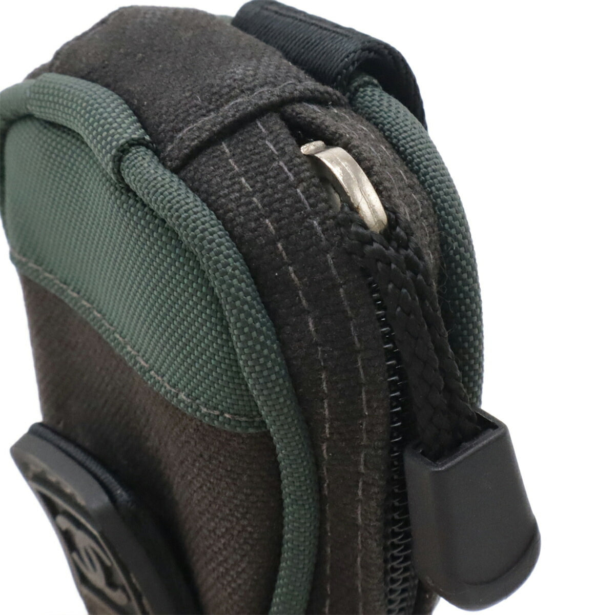 Chanel Black Green Canvas Nylon Pouch (Pre-Owned)