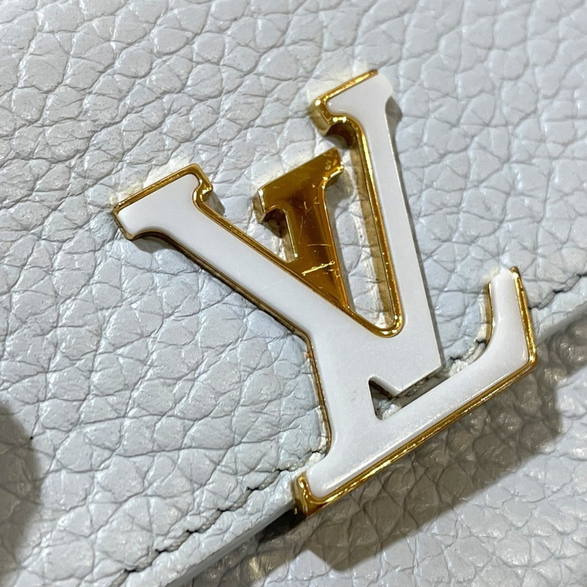 Louis Vuitton Blue Leather Wallet (Tri-Fold) (Pre-Owned)