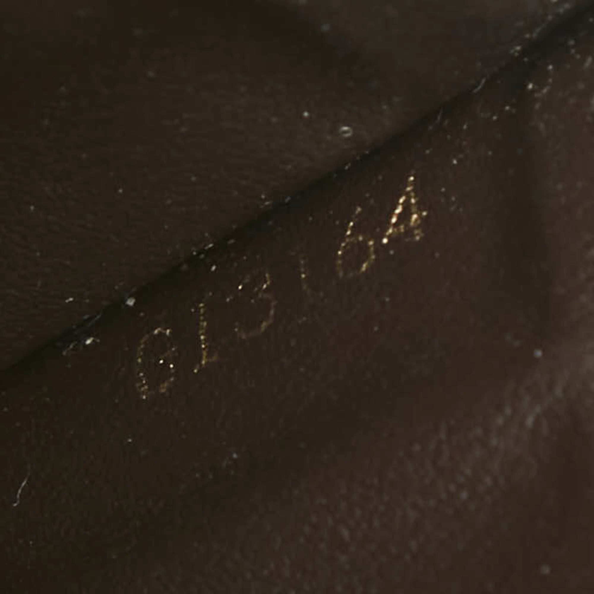 Louis Vuitton Brown Pvc Leather Handbag Pouch (Pre-Owned)