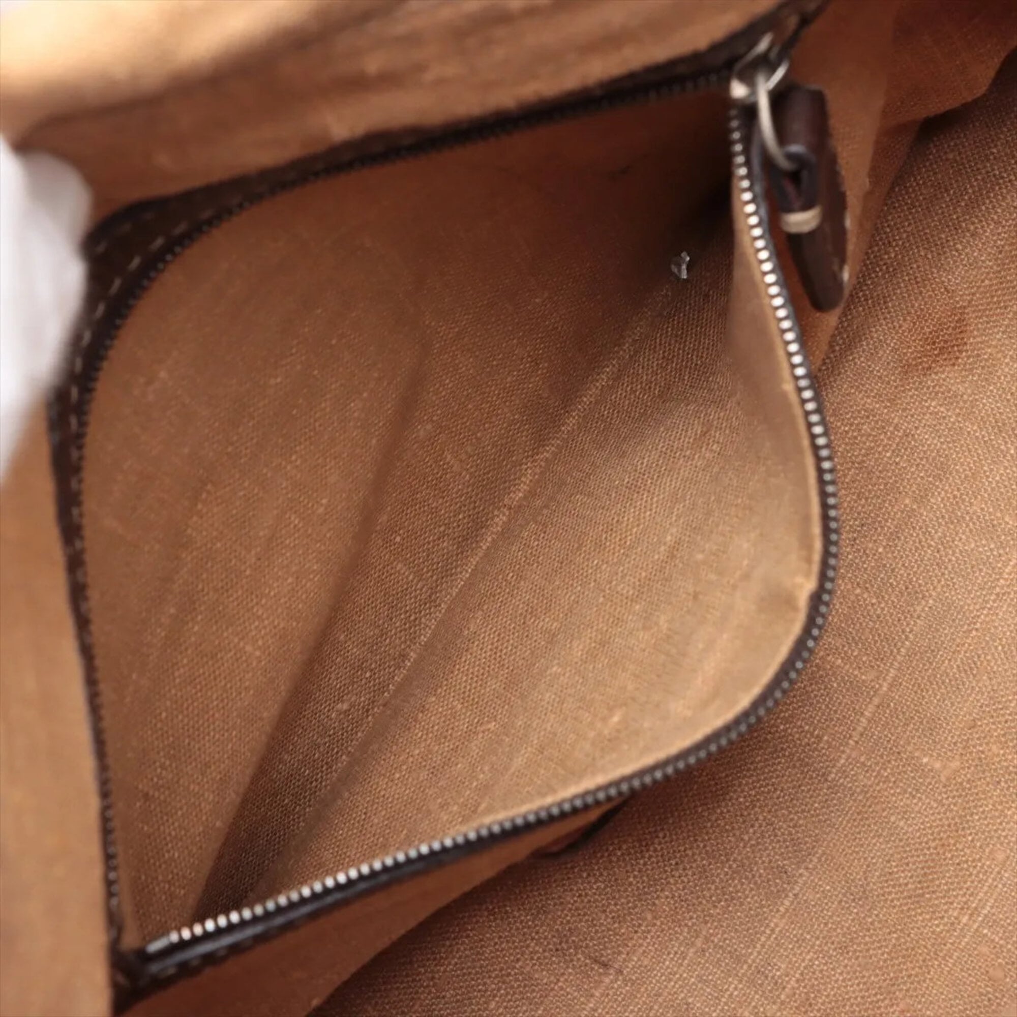 Fendi Light Brown Leather Shoulder Bag Tote Bag (Pre-Owned)